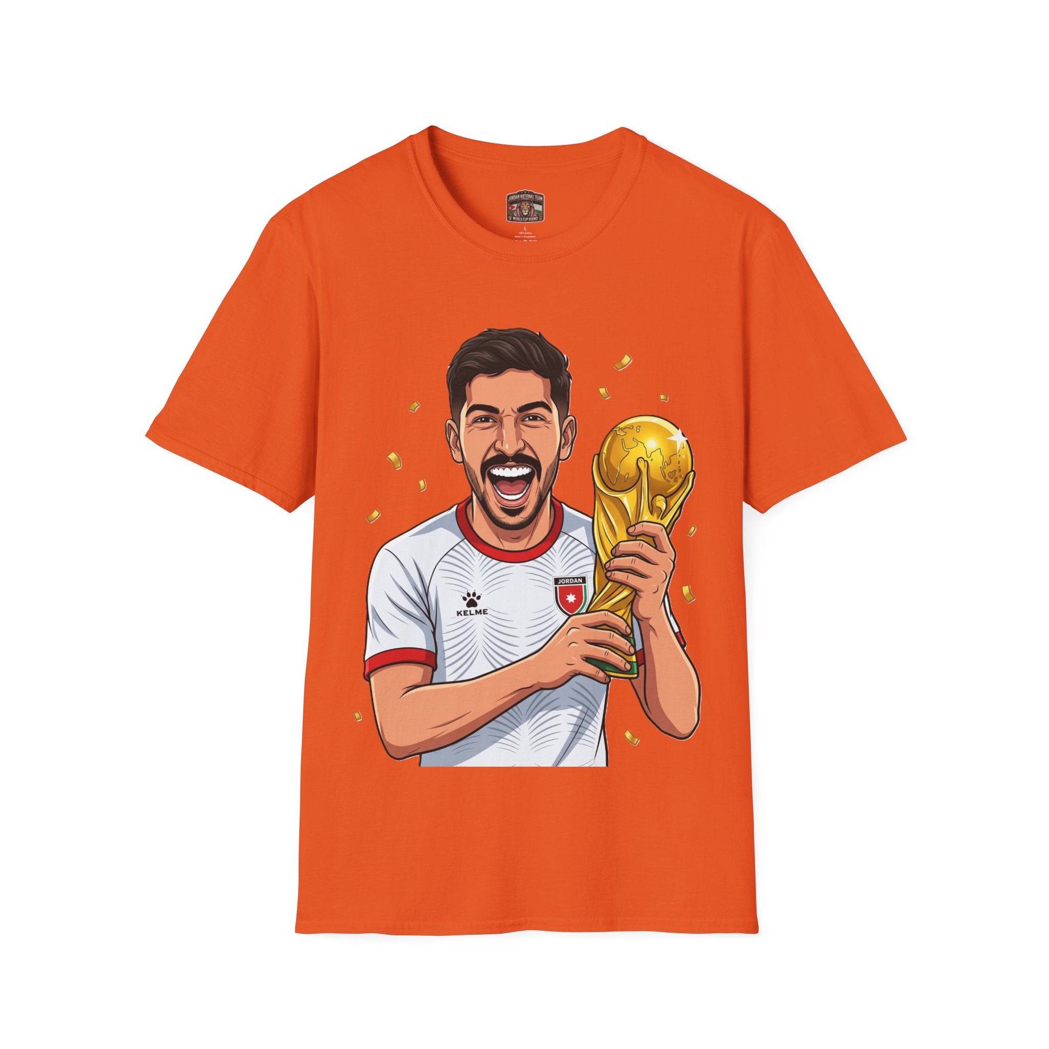 Soccer Champion Trophy T-Shirt — Celebratory Football Fan Tee