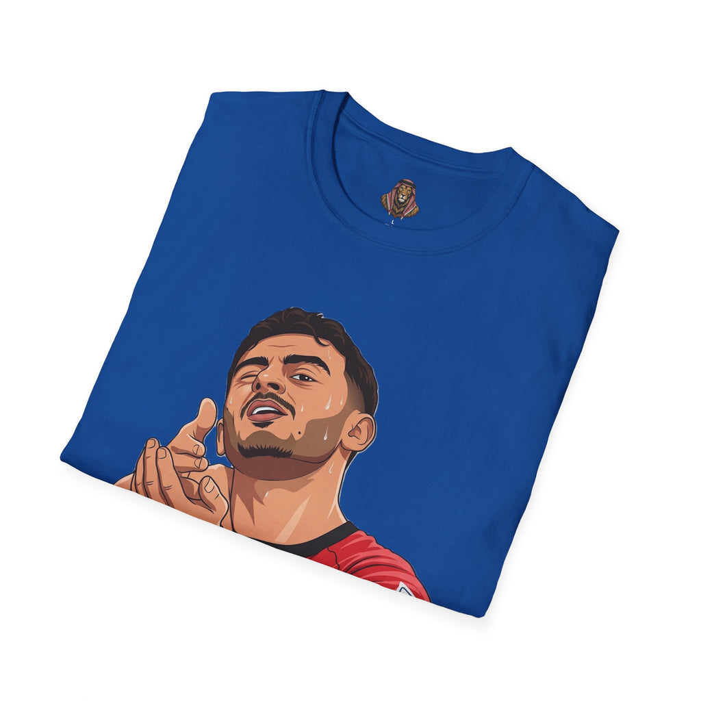 Soccer Player Illustration T-Shirt — 'Nashama' Clapping Crest