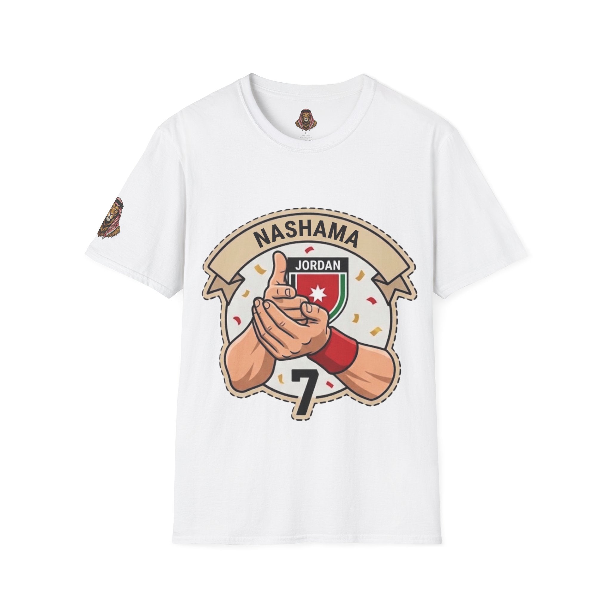 Jordan #7 Nashama Soccer T-Shirt — Jordanian Football Player Fan Tee