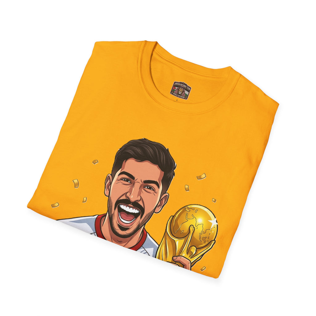 Soccer Champion Trophy T-Shirt — Celebratory Football Fan Tee