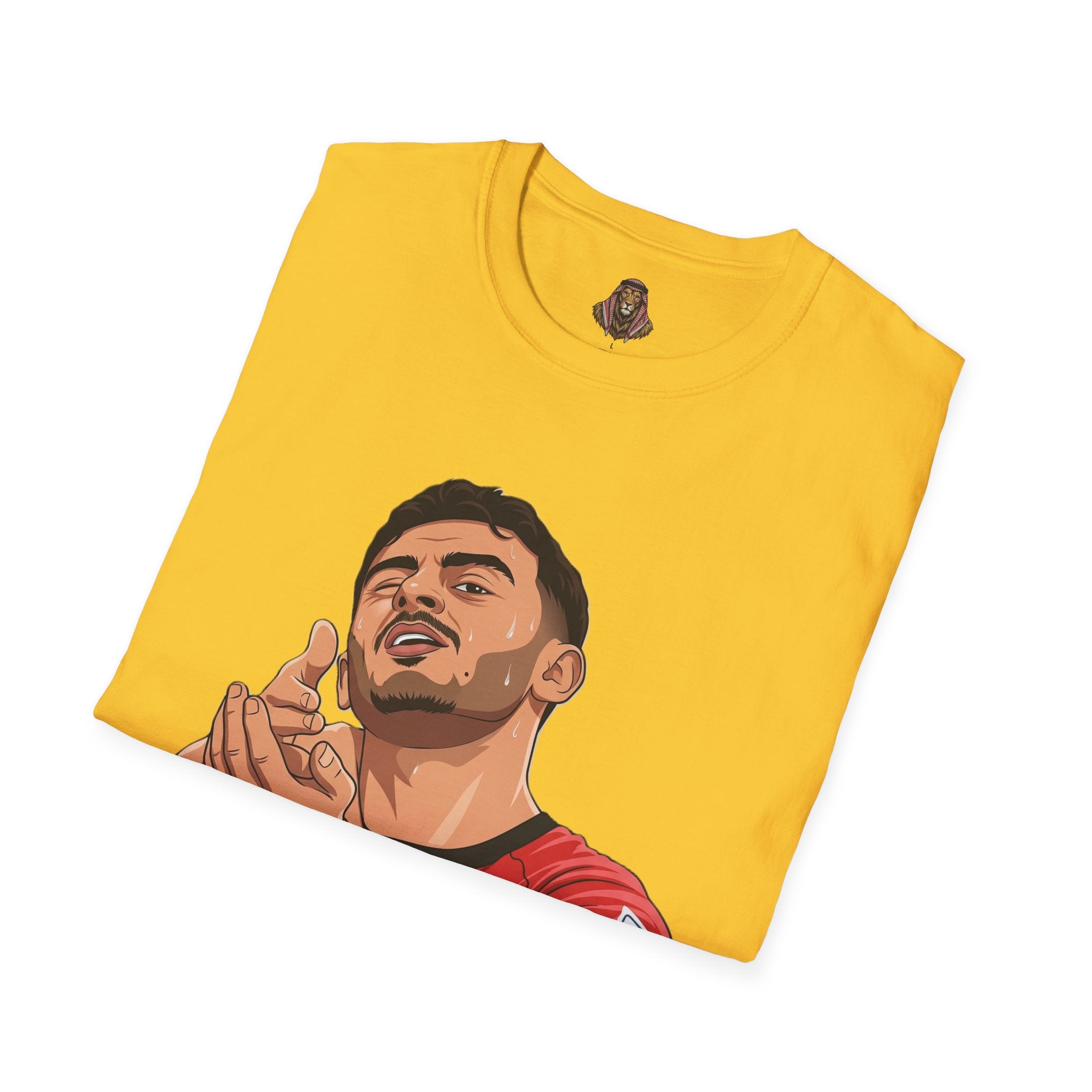 Soccer Player Illustration T-Shirt — 'Nashama' Clapping Crest