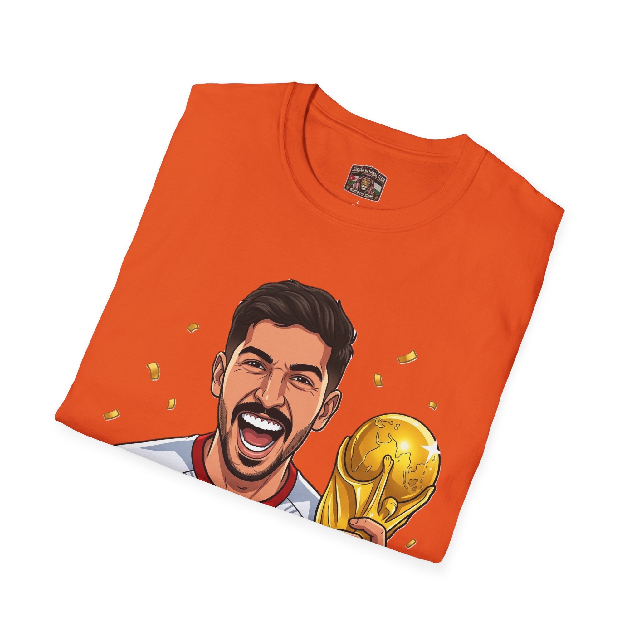Soccer Champion Trophy T-Shirt — Celebratory Football Fan Tee