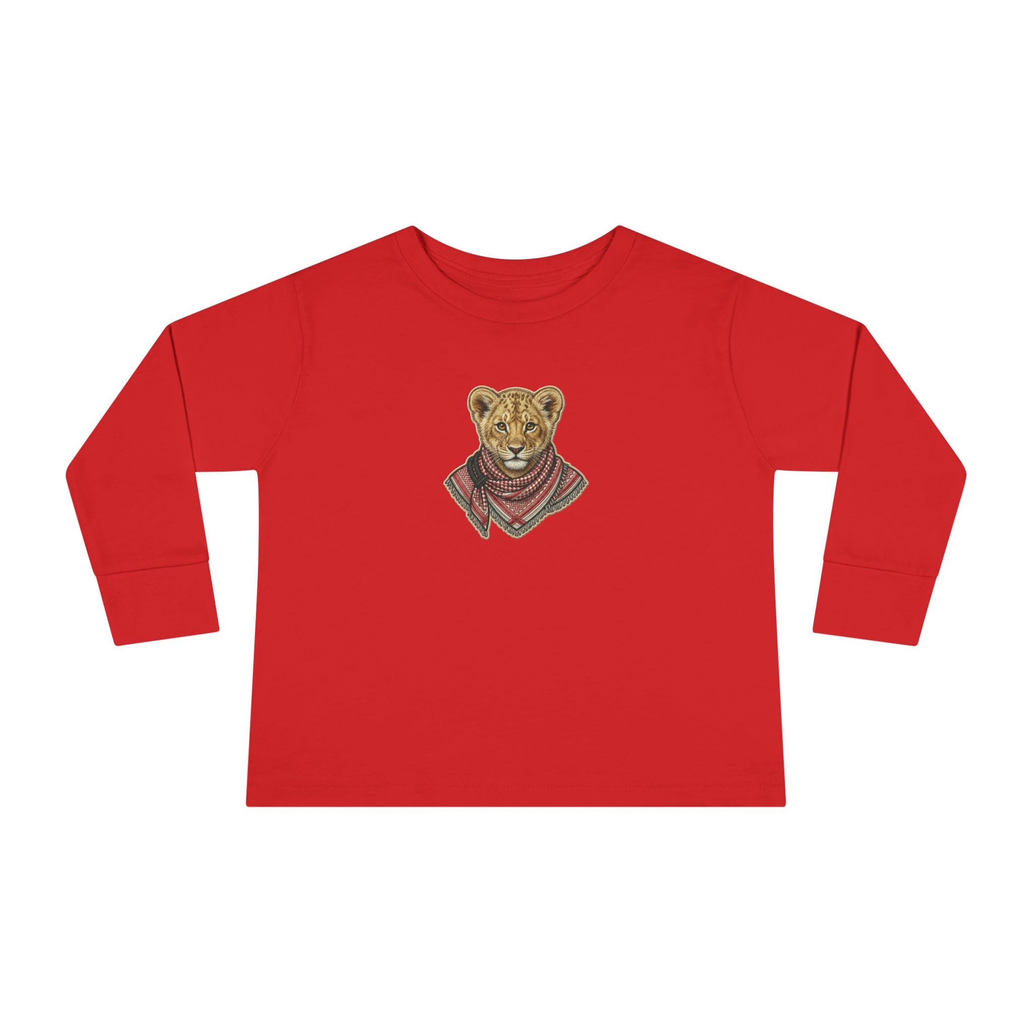 Lion Cub Bandana Toddler Long Sleeve Tee