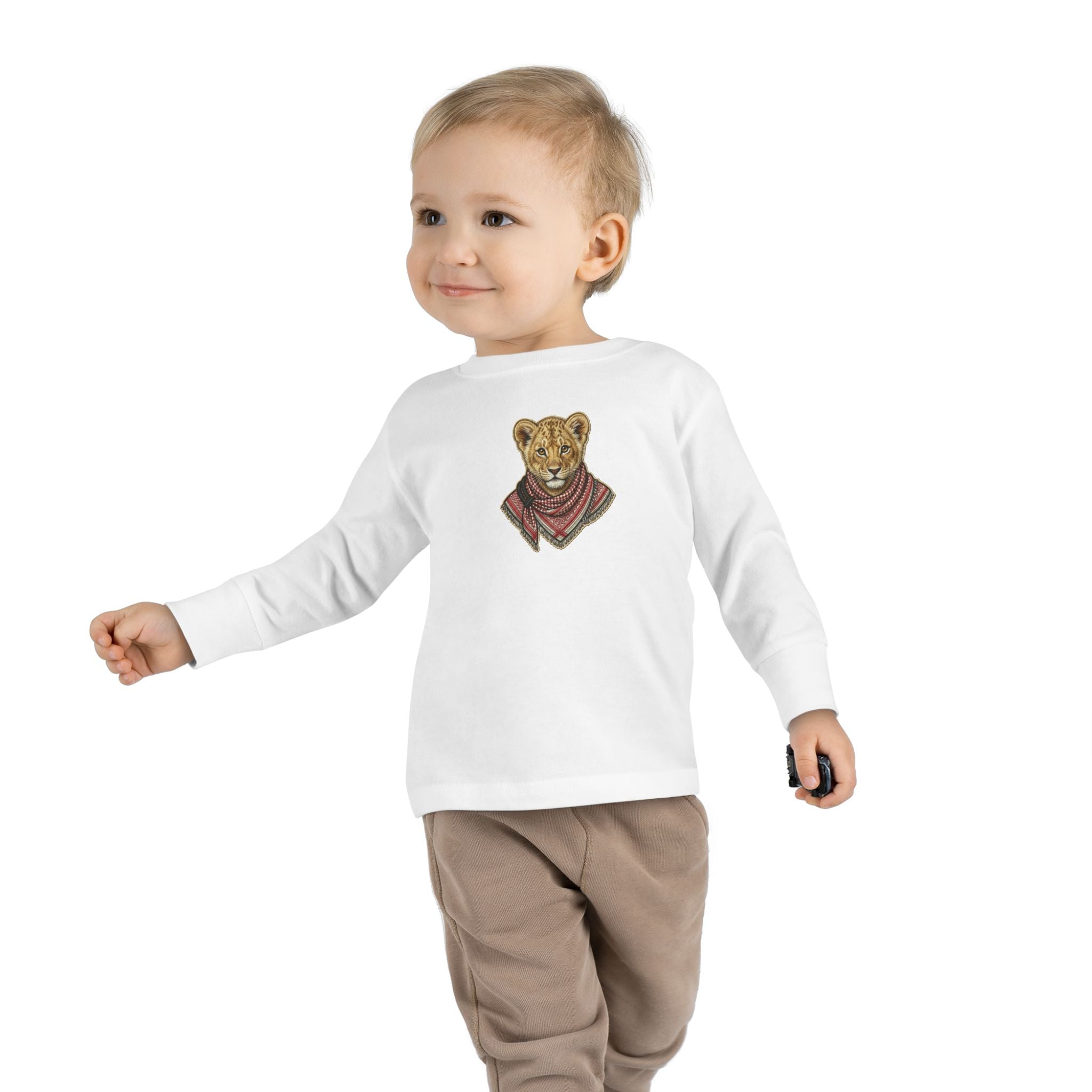 Lion Cub Bandana Toddler Long Sleeve Tee