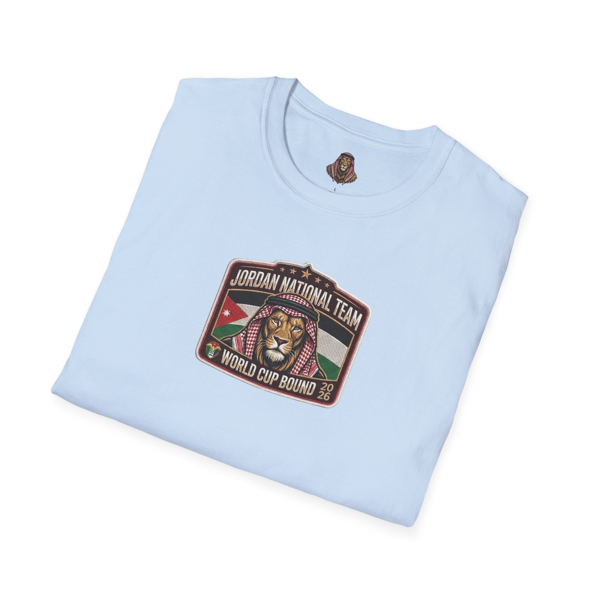 Jordan National Team Soccer T-Shirt — Vintage Jordan Flag Football Tee