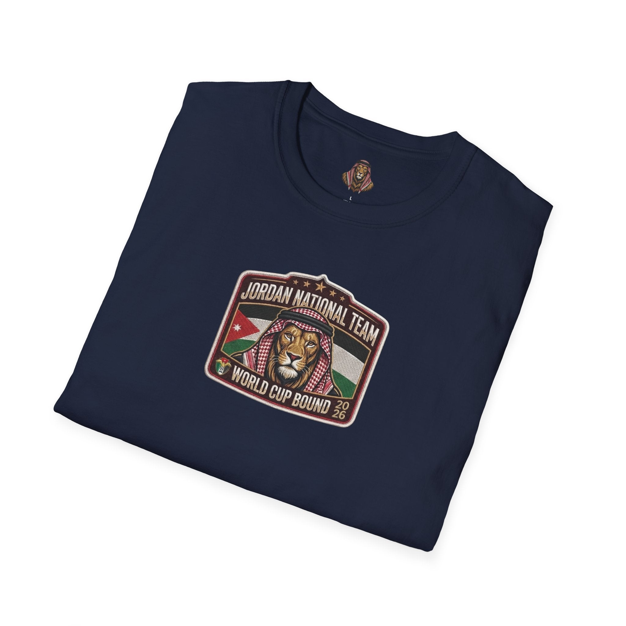 Jordan National Team Soccer T-Shirt — Vintage Jordan Flag Football Tee