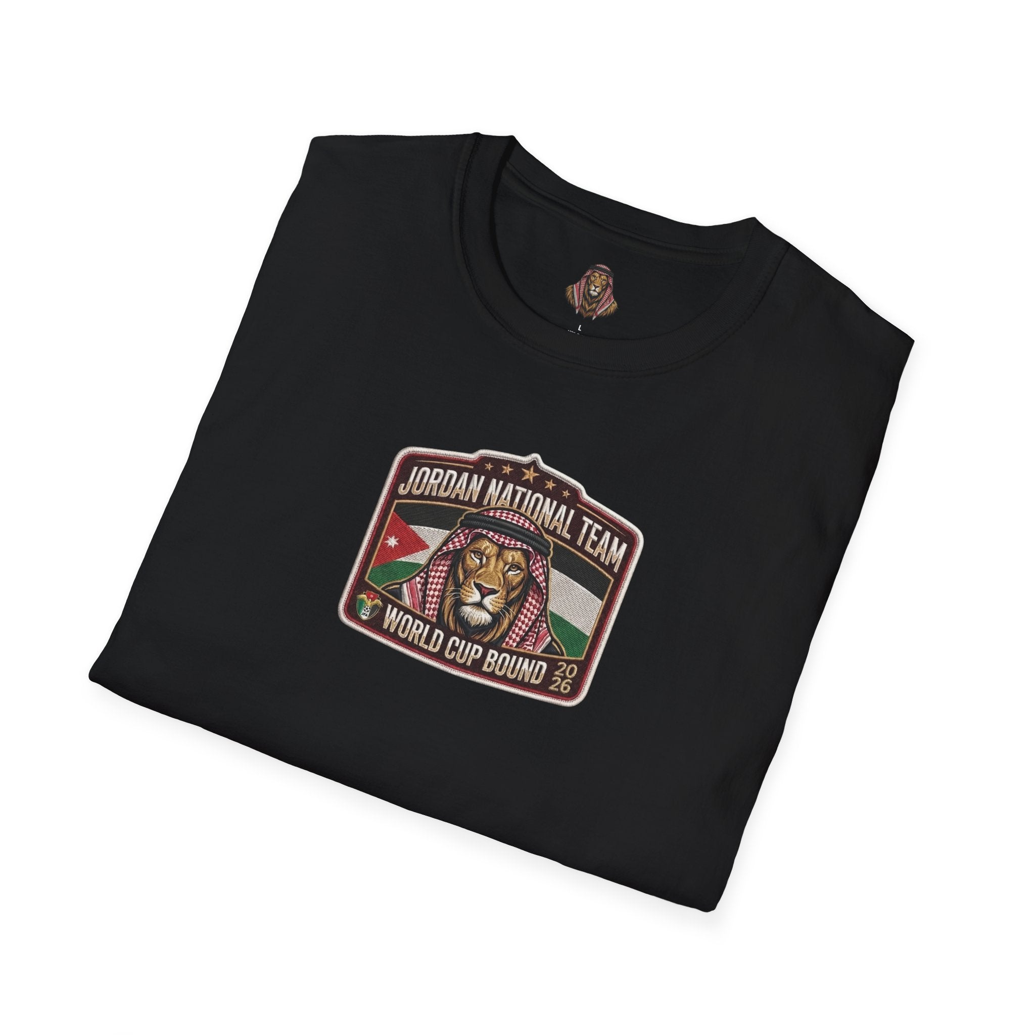 Jordan National Team Soccer T-Shirt — Vintage Jordan Flag Football Tee