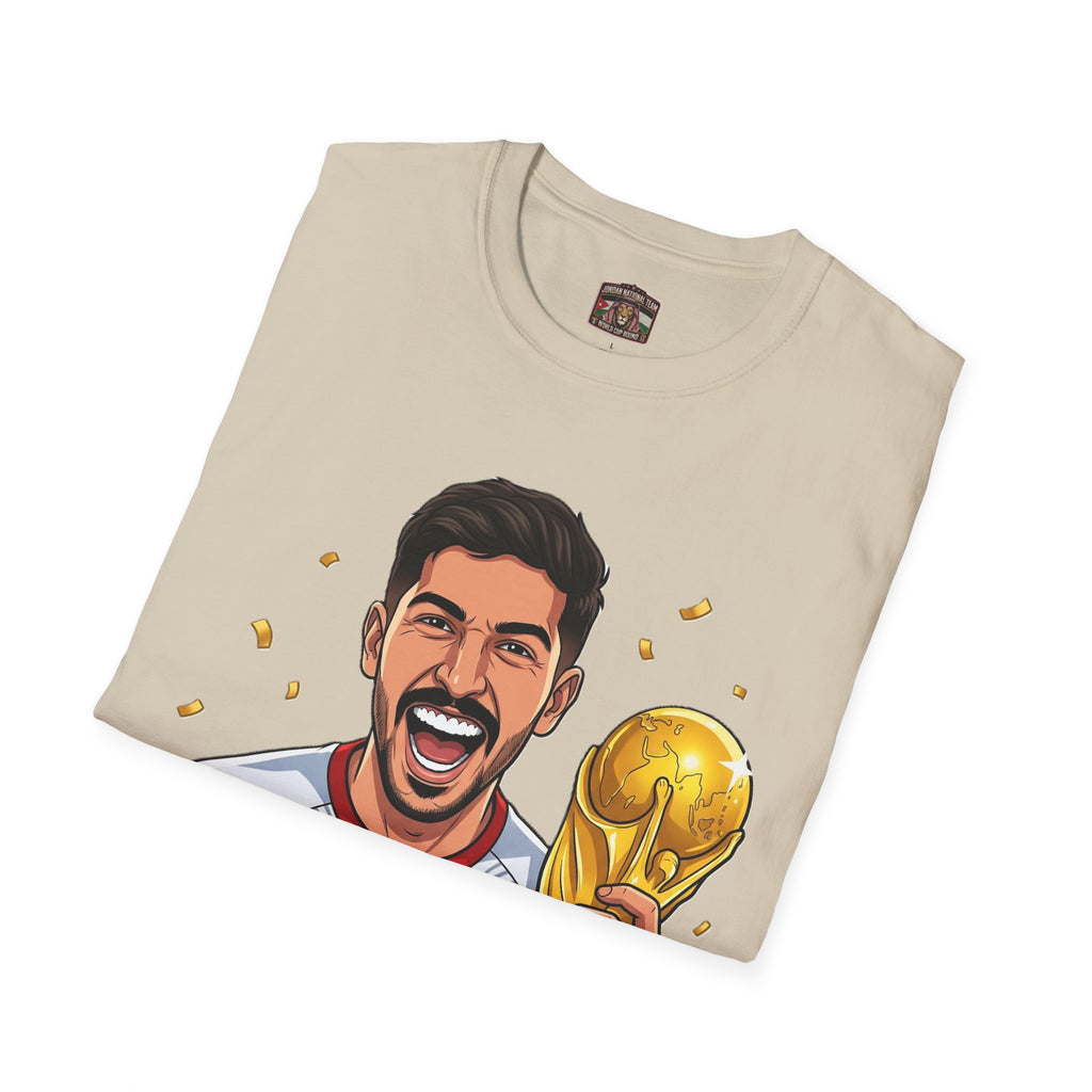Soccer Champion Trophy T-Shirt — Celebratory Football Fan Tee
