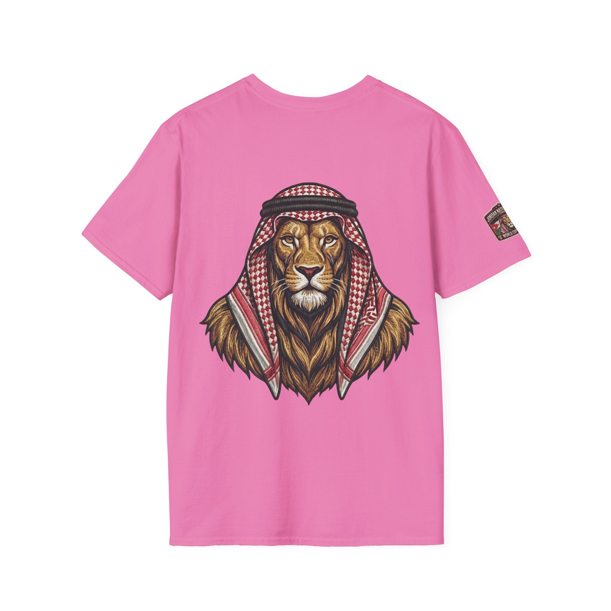 Soccer King T-Shirt — Lion with Shemagh & #9 Footballer Graphic Tee