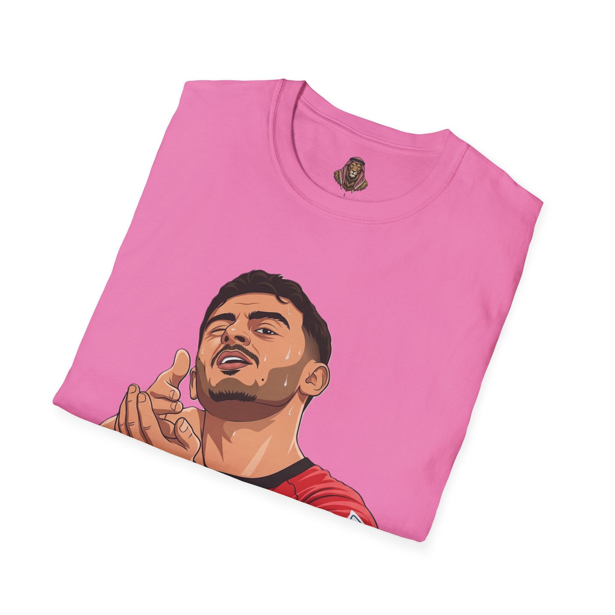 Soccer Player Illustration T-Shirt — 'Nashama' Clapping Crest