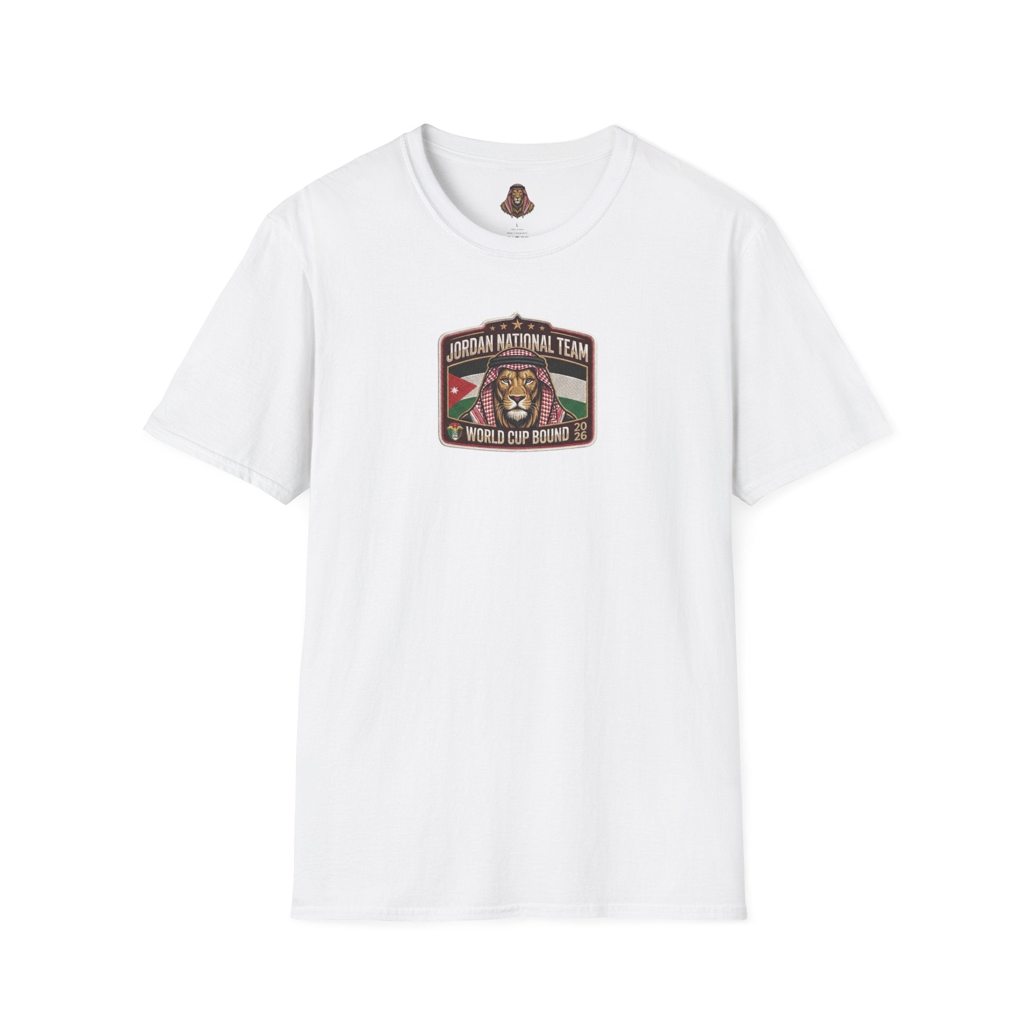 Jordan National Team Soccer T-Shirt — Vintage Jordan Flag Football Tee
