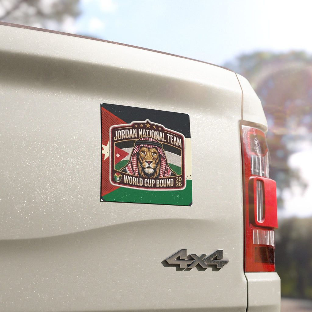 Jordan National Team Car Magnet — 'World Cup Bound 2026' Lion Emblem