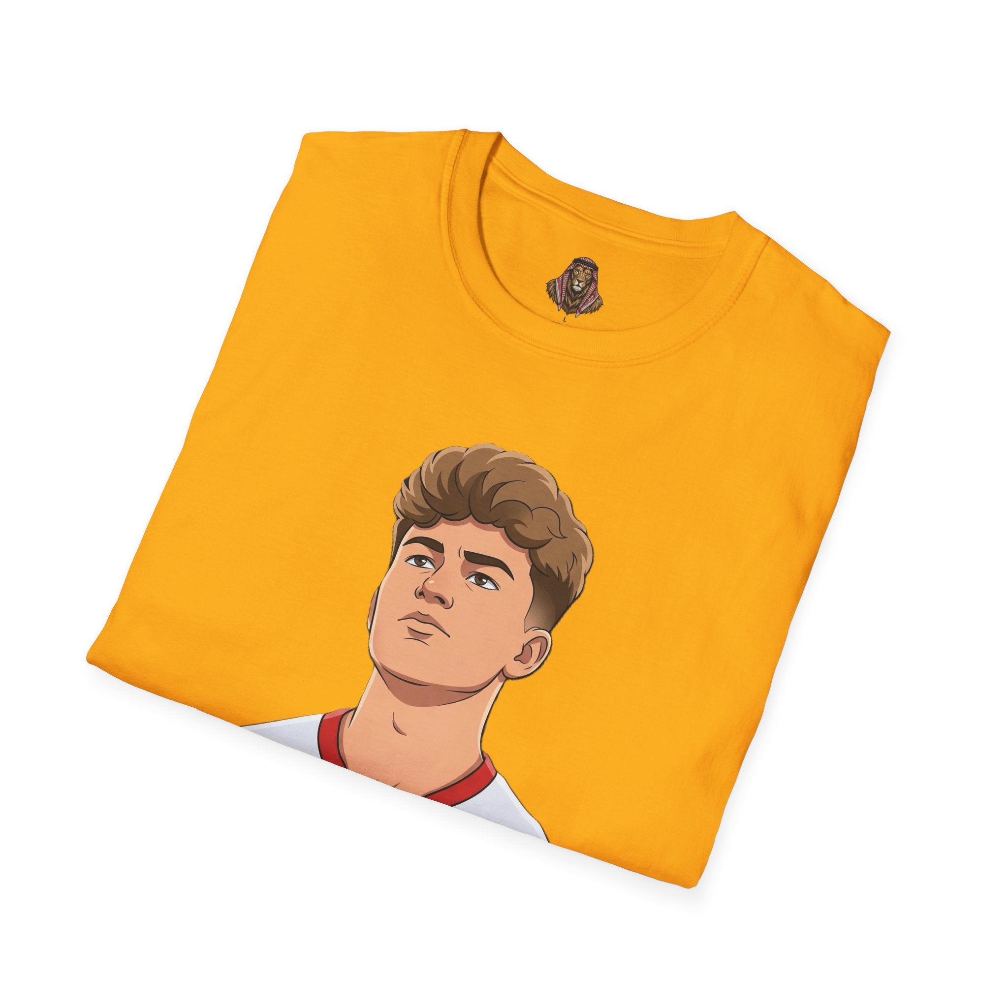 Soccer Player Jersey Graphic T-Shirt — Number 9 Illustration