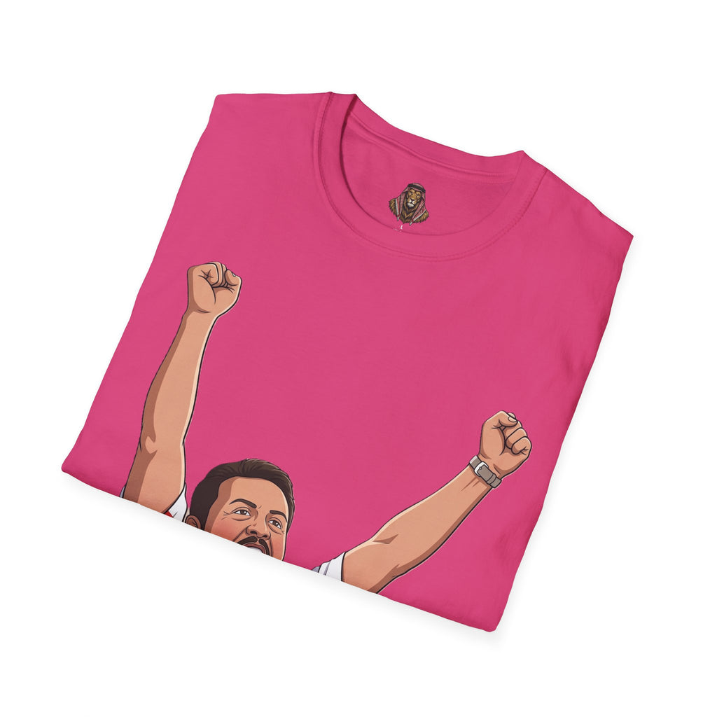 Lion Emir Soccer Fan T-Shirt — Celebratory Player #99 Graphic