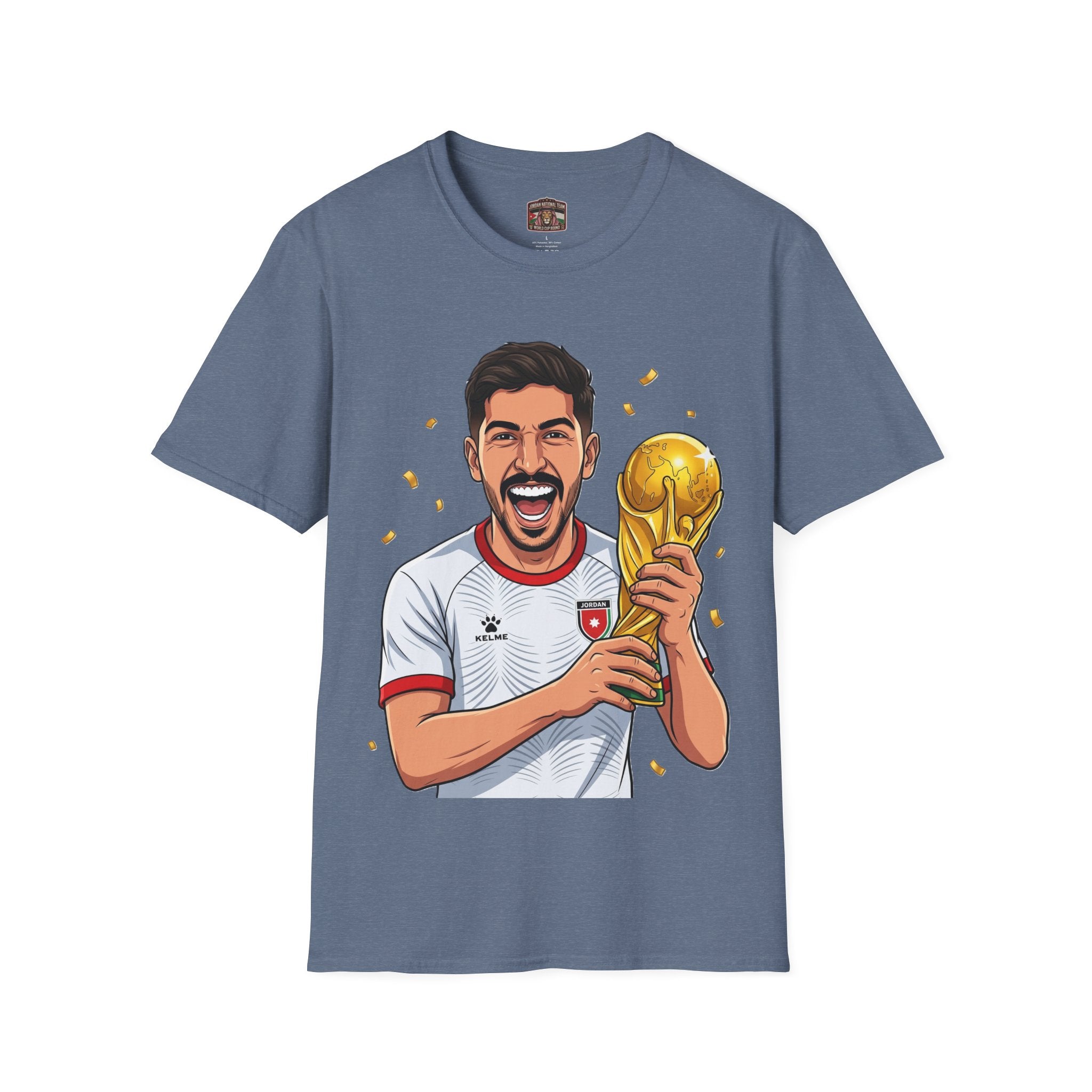 Soccer Champion Trophy T-Shirt — Celebratory Football Fan Tee
