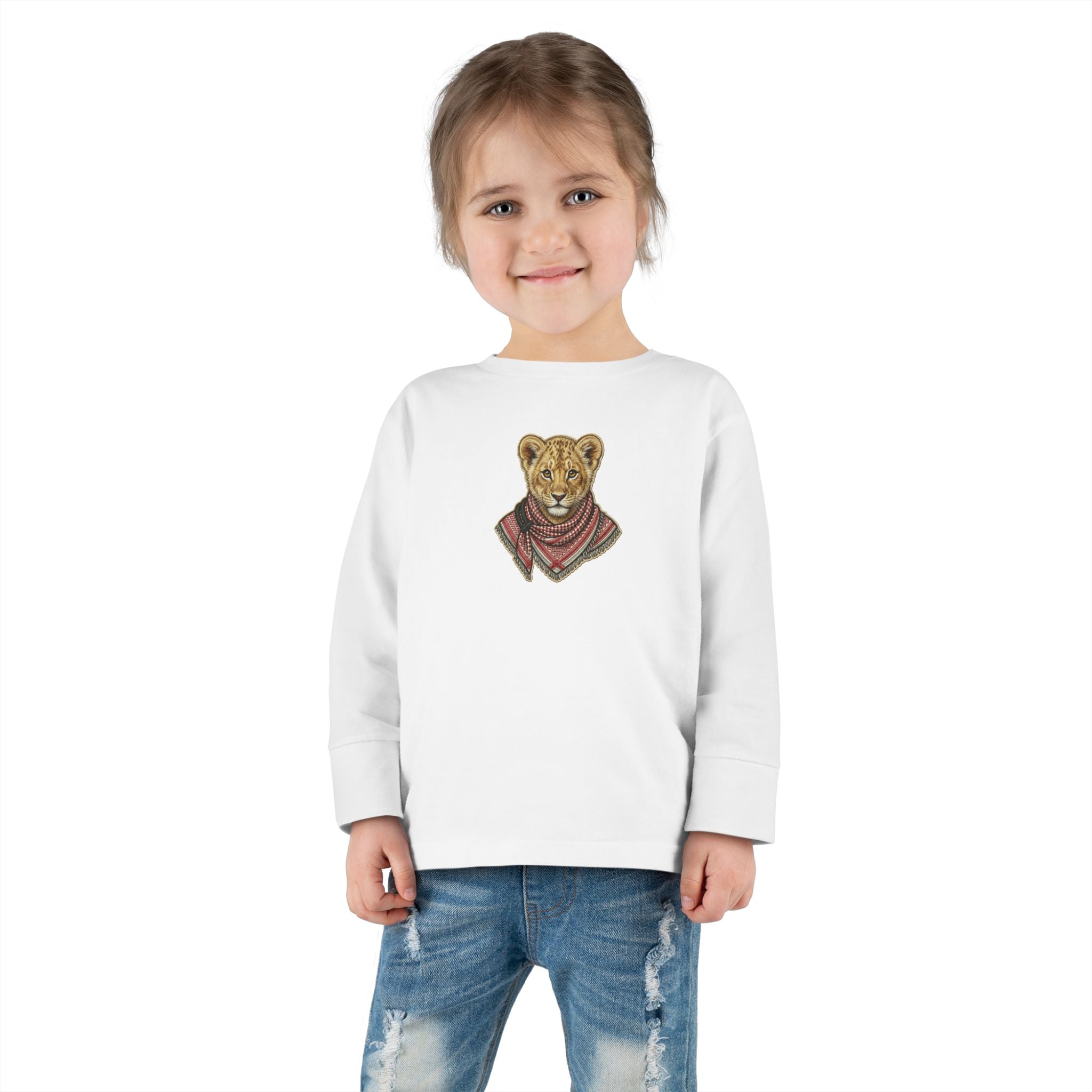 Lion Cub Bandana Toddler Long Sleeve Tee