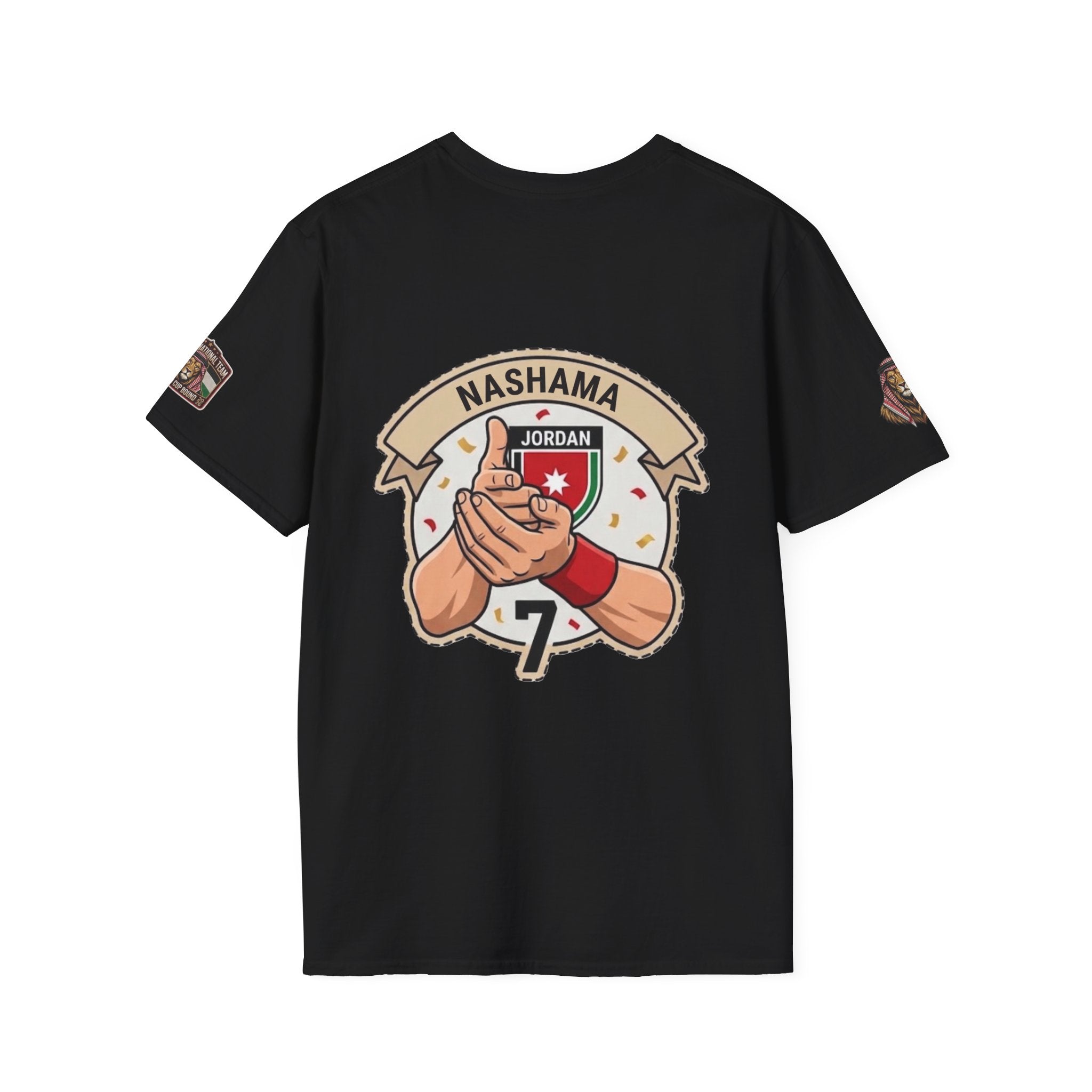 Jordan Nashama Soccer T-Shirt — Player Illustration & Crest