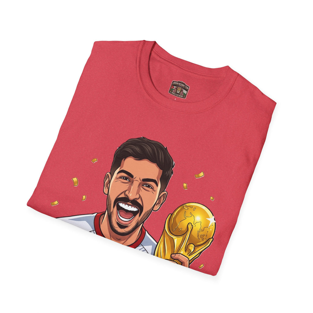 Soccer Champion Trophy T-Shirt — Celebratory Football Fan Tee