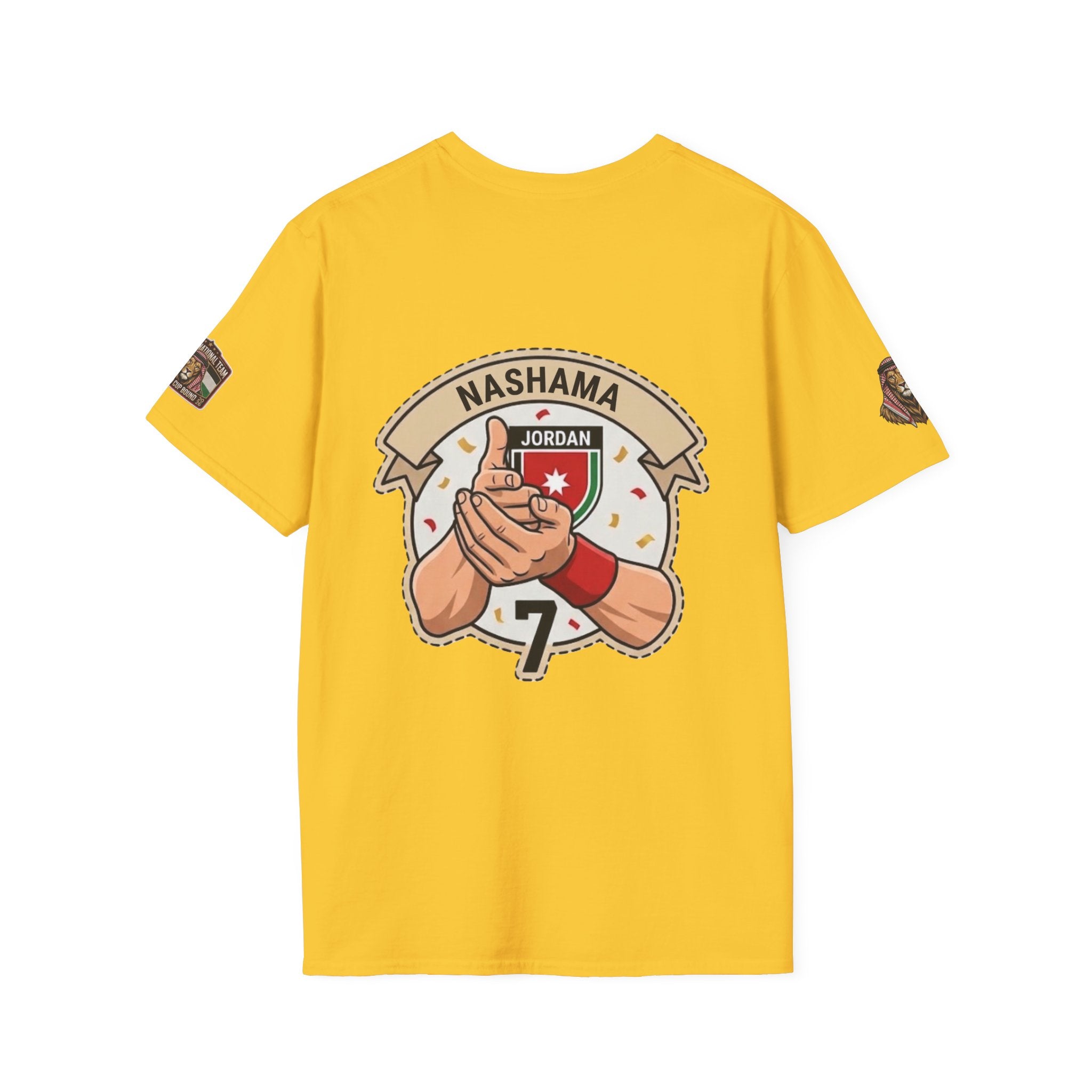 Jordan Nashama Soccer T-Shirt — Player Illustration & Crest