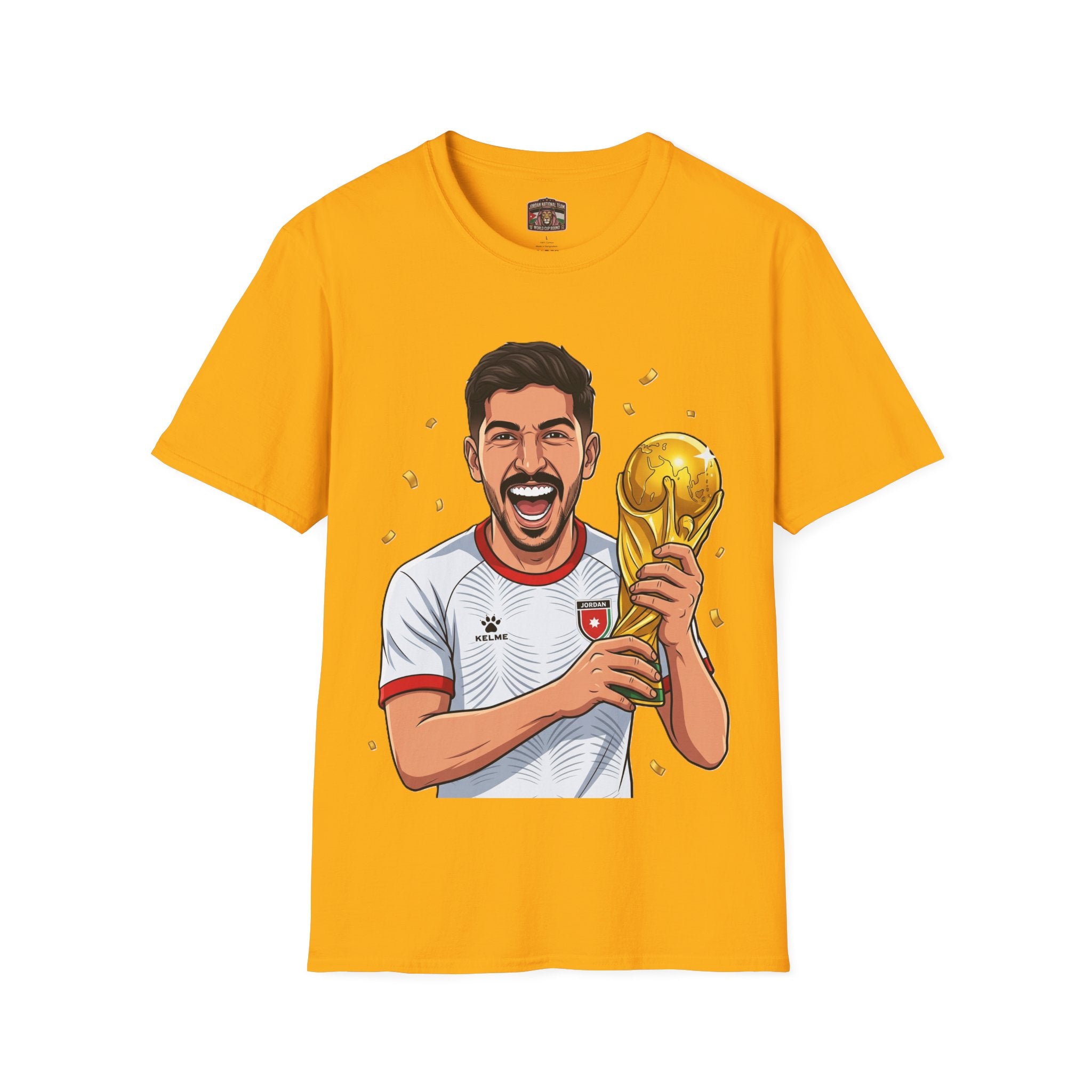 Soccer Champion Trophy T-Shirt — Celebratory Football Fan Tee