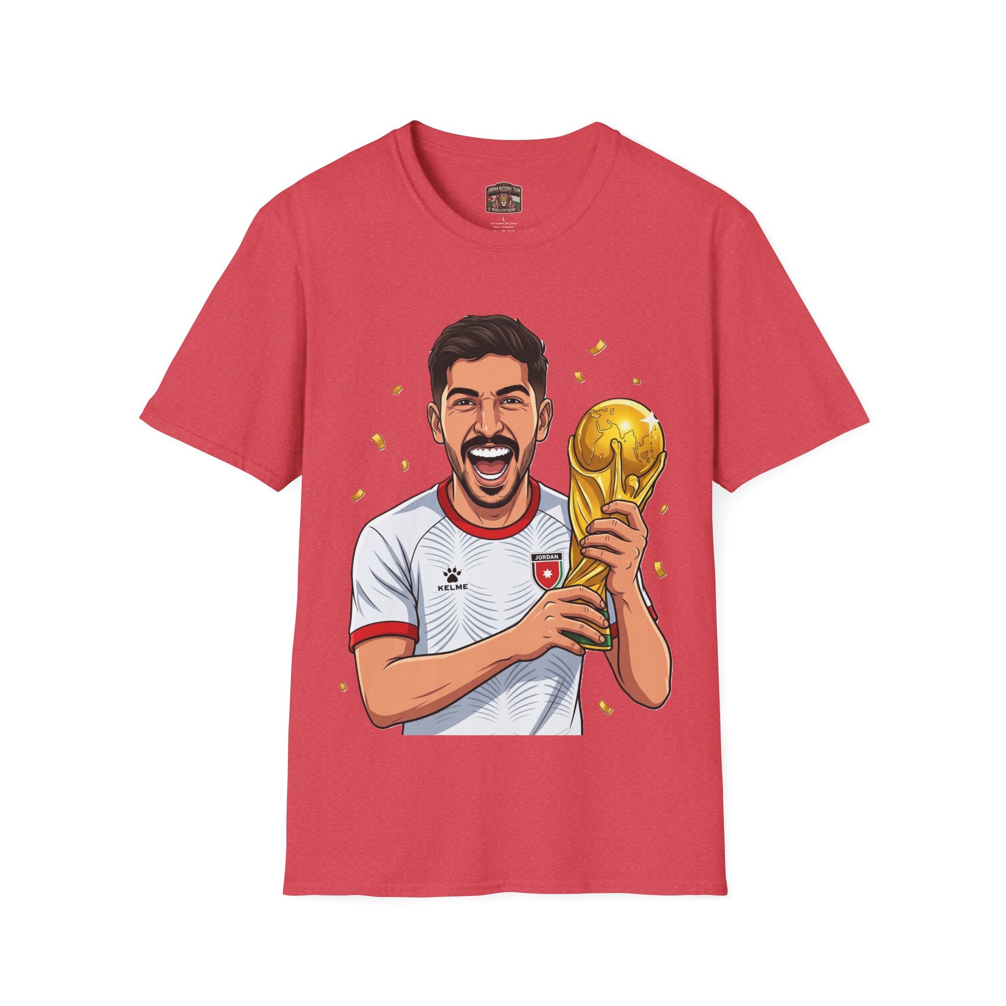 Soccer Champion Trophy T-Shirt — Celebratory Football Fan Tee