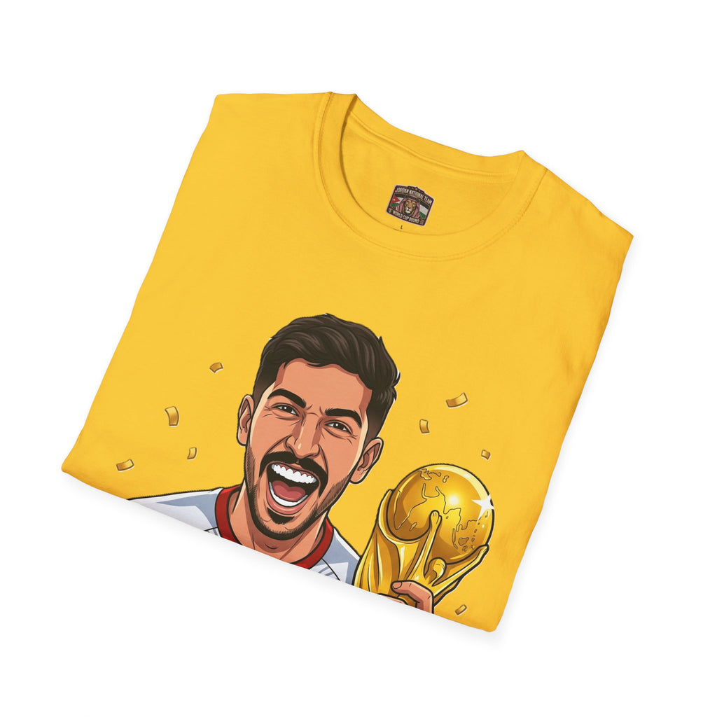 Soccer Champion Trophy T-Shirt — Celebratory Football Fan Tee