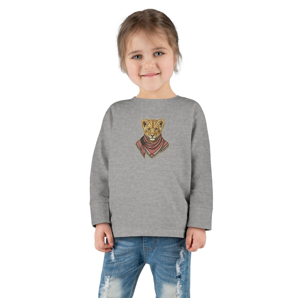 Lion Cub Bandana Toddler Long Sleeve Tee