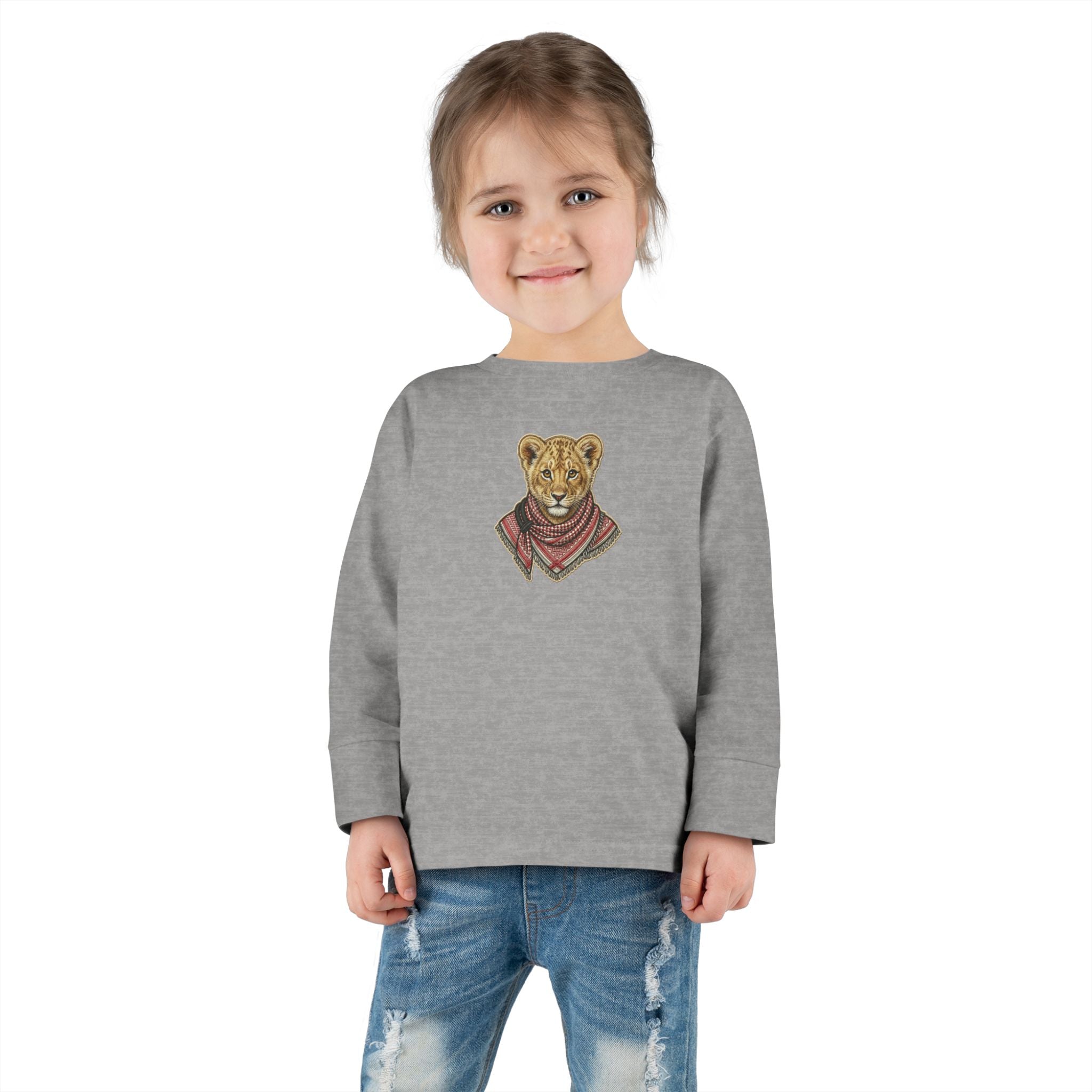 Lion Cub Bandana Toddler Long Sleeve Tee