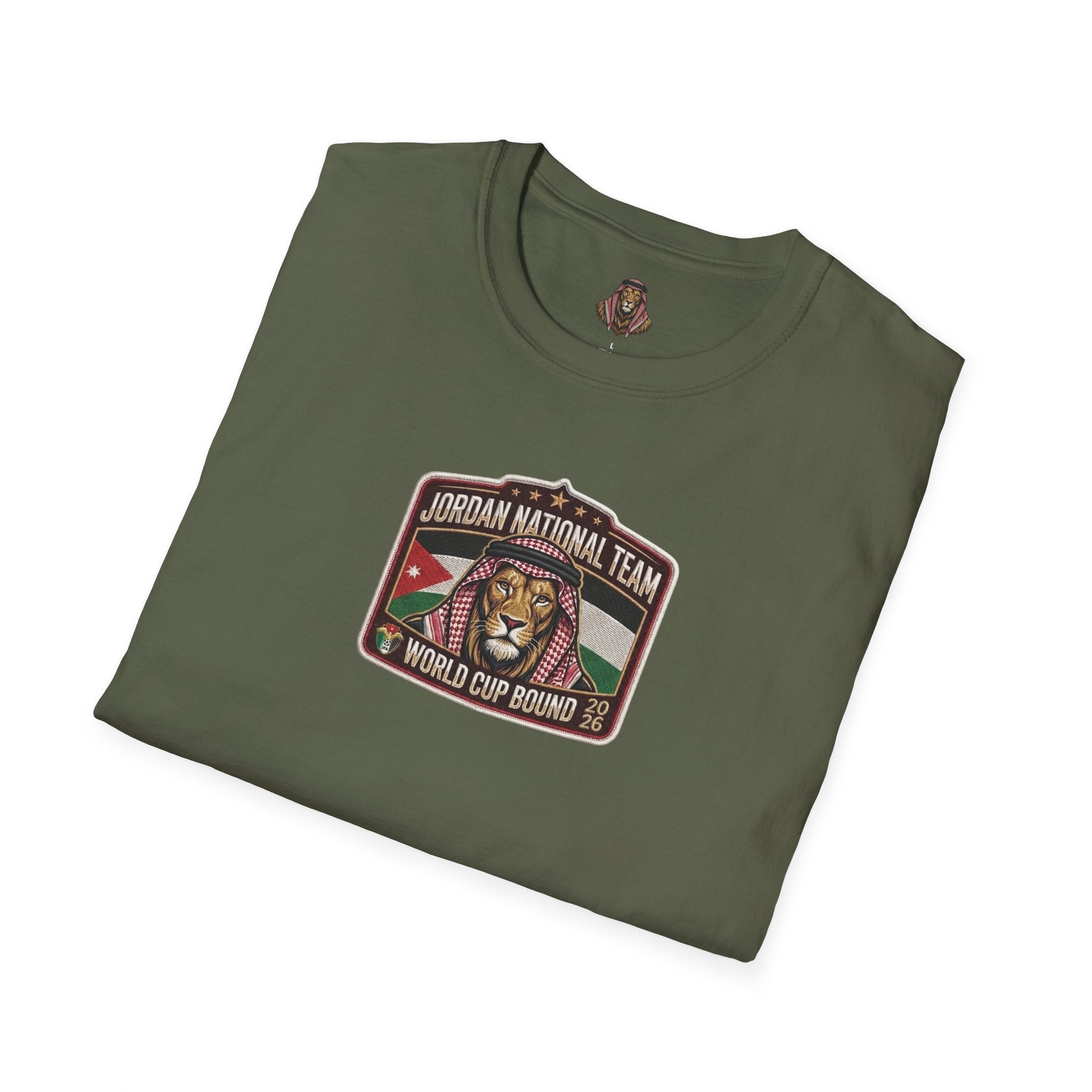 Jordan National Team Soccer T-Shirt — Vintage Jordan Flag Football Tee