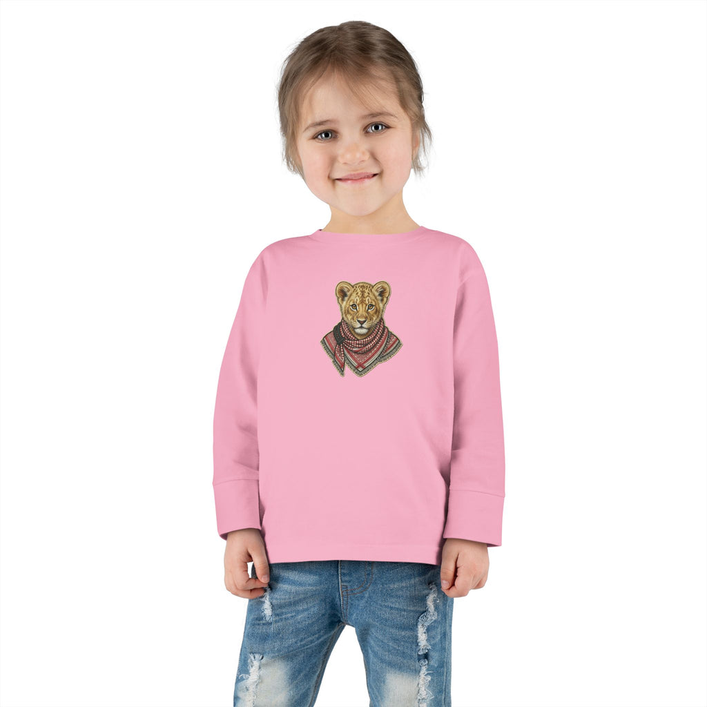 Lion Cub Bandana Toddler Long Sleeve Tee