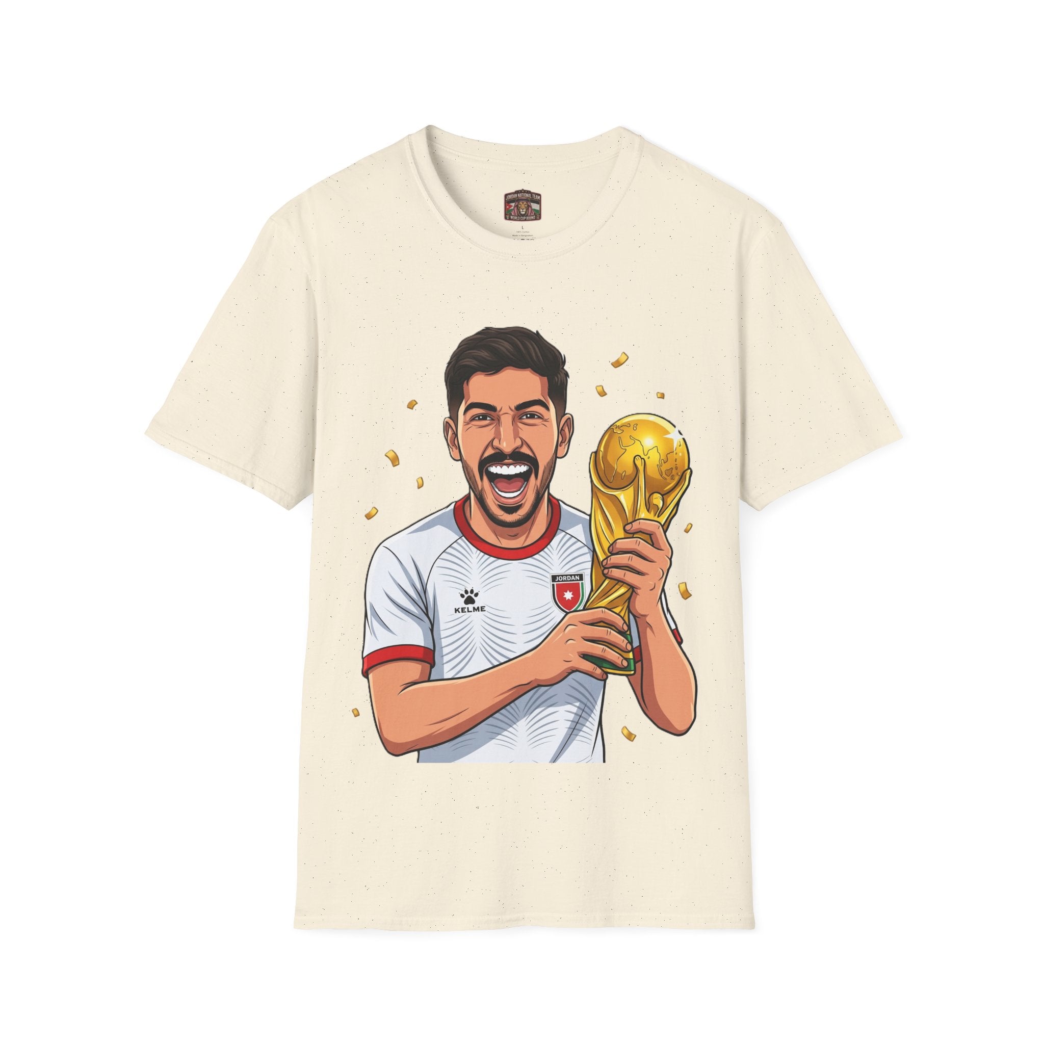Soccer Champion Trophy T-Shirt — Celebratory Football Fan Tee