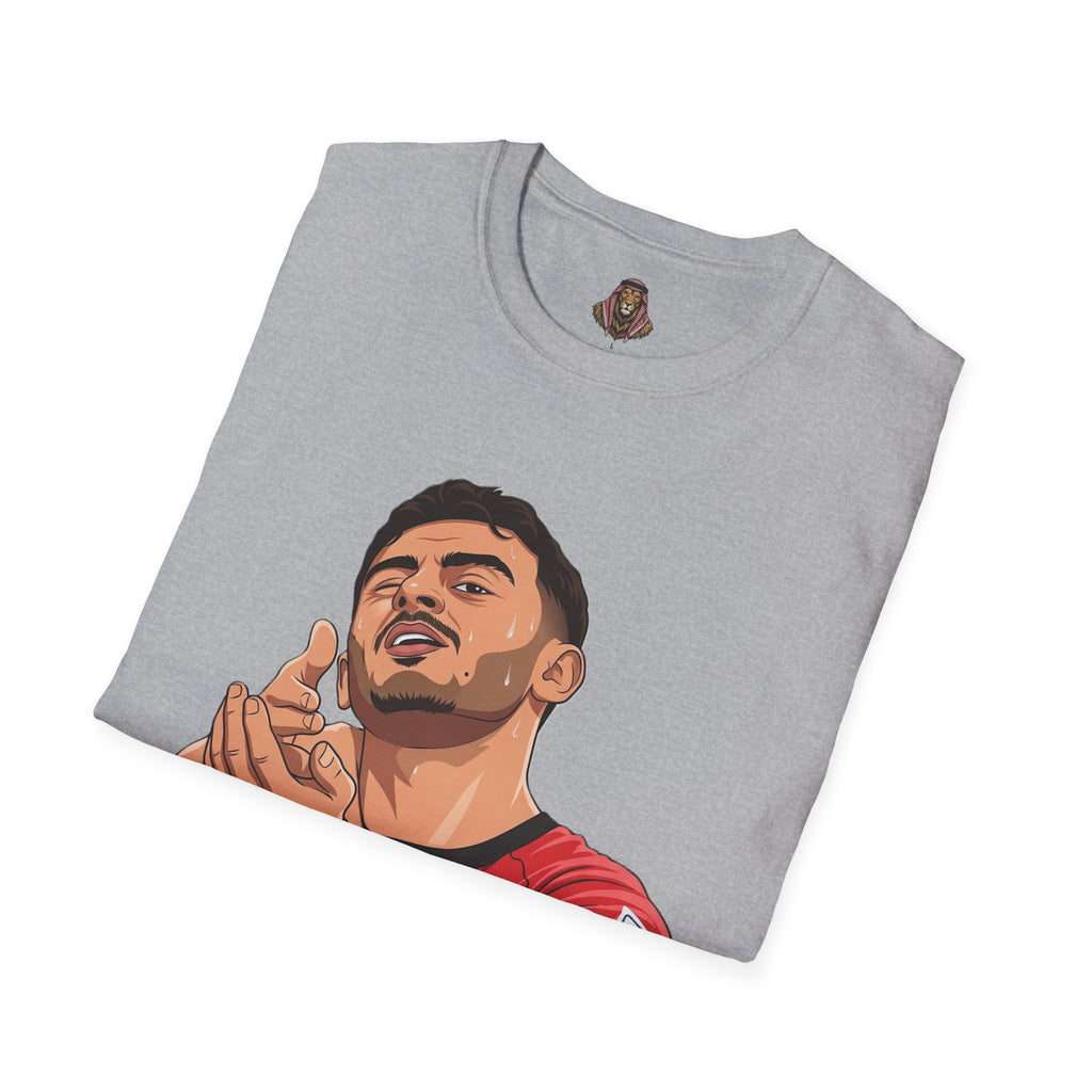 Soccer Player Illustration T-Shirt — 'Nashama' Clapping Crest