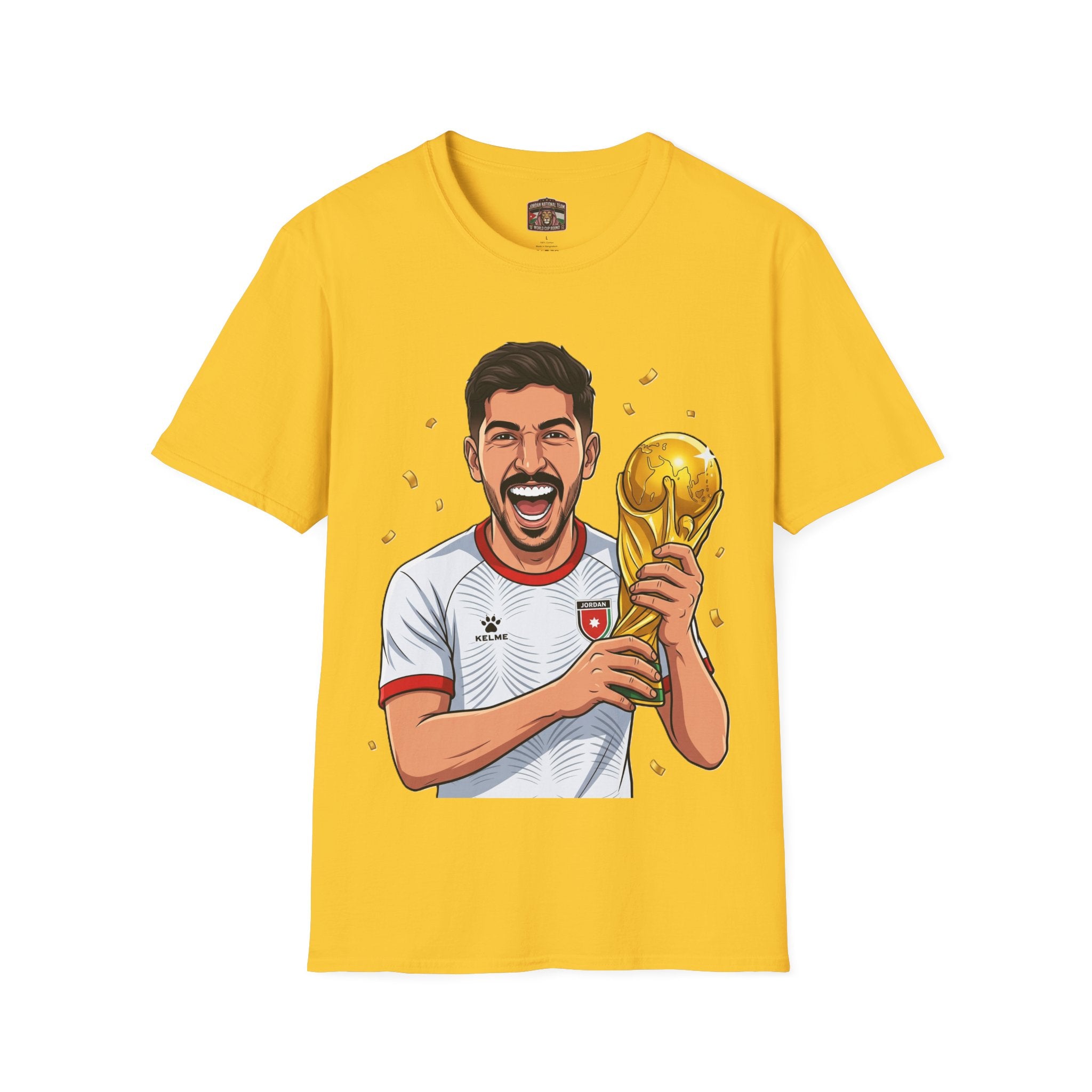 Soccer Champion Trophy T-Shirt — Celebratory Football Fan Tee