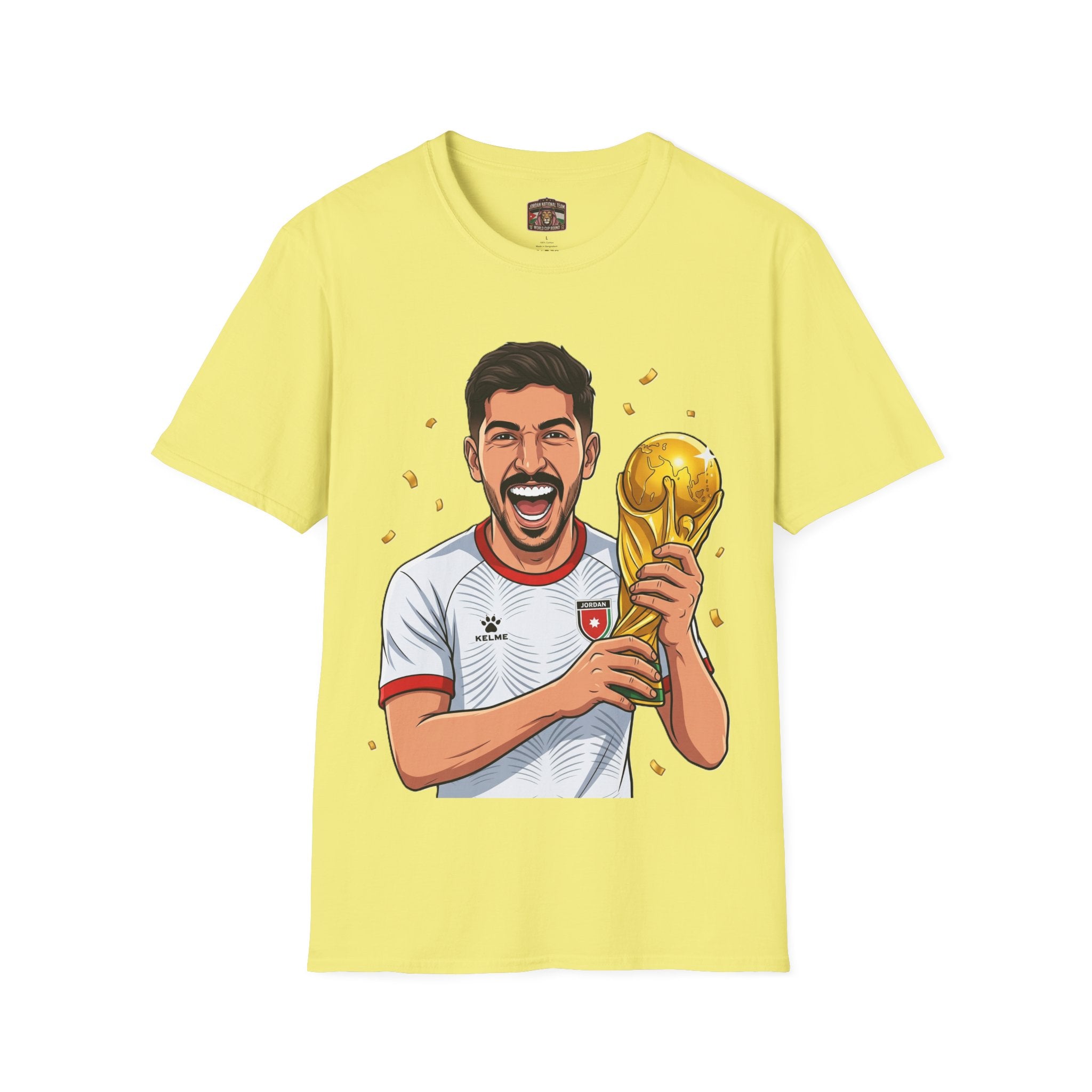 Soccer Champion Trophy T-Shirt — Celebratory Football Fan Tee