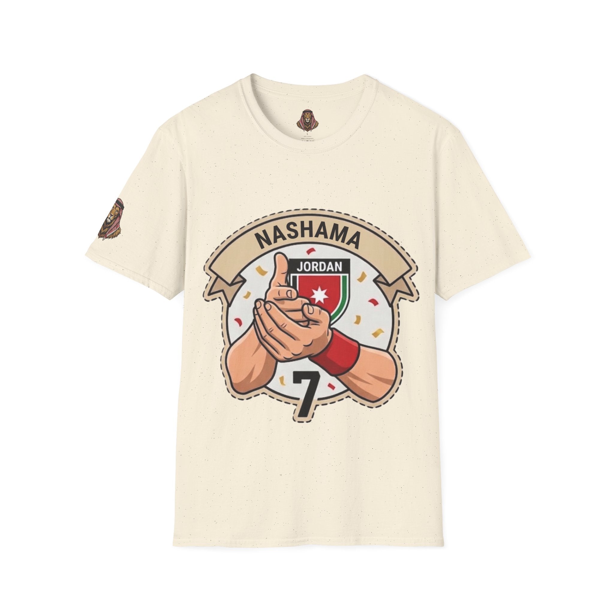 Jordan #7 Nashama Soccer T-Shirt — Jordanian Football Player Fan Tee