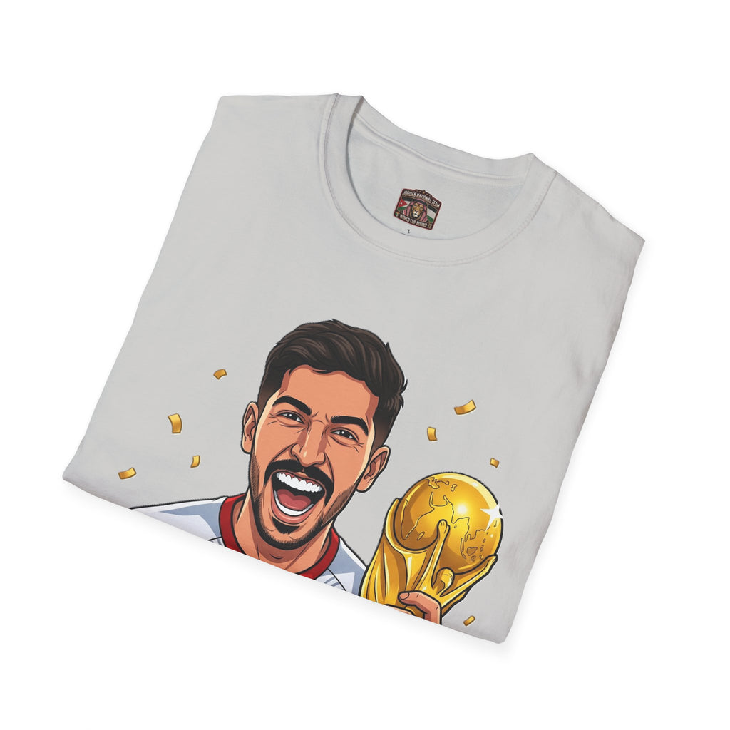 Soccer Champion Trophy T-Shirt — Celebratory Football Fan Tee