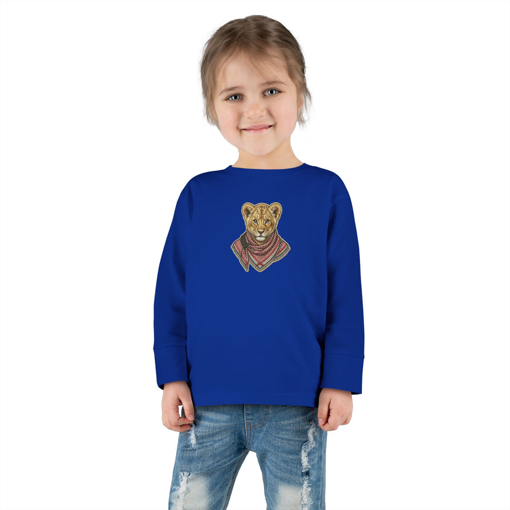 Lion Cub Bandana Toddler Long Sleeve Tee
