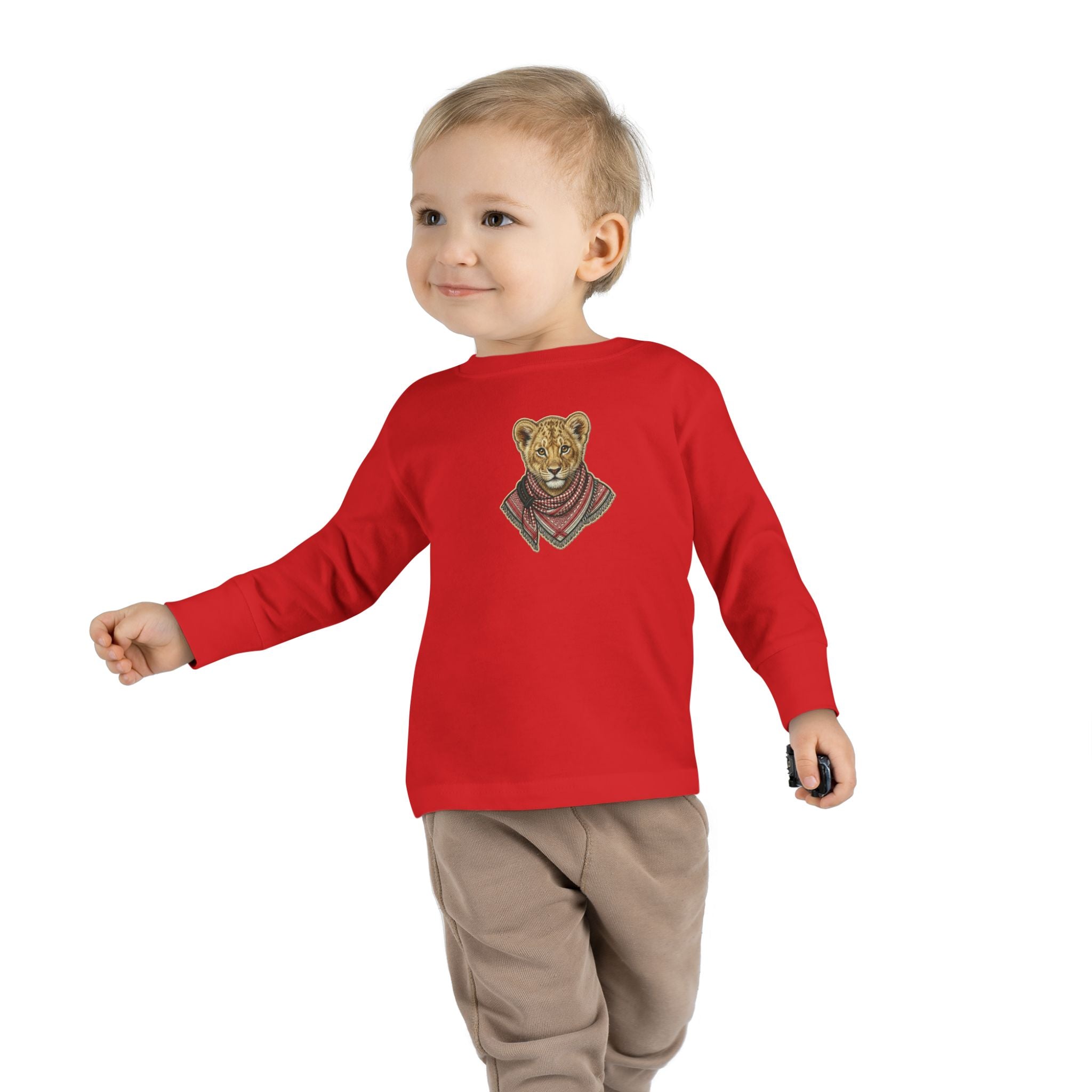Lion Cub Bandana Toddler Long Sleeve Tee