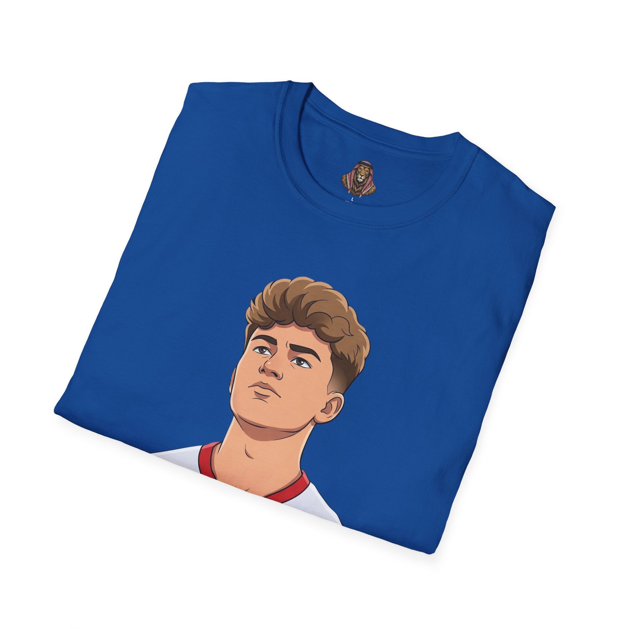 Soccer Player Jersey Graphic T-Shirt — Number 9 Illustration