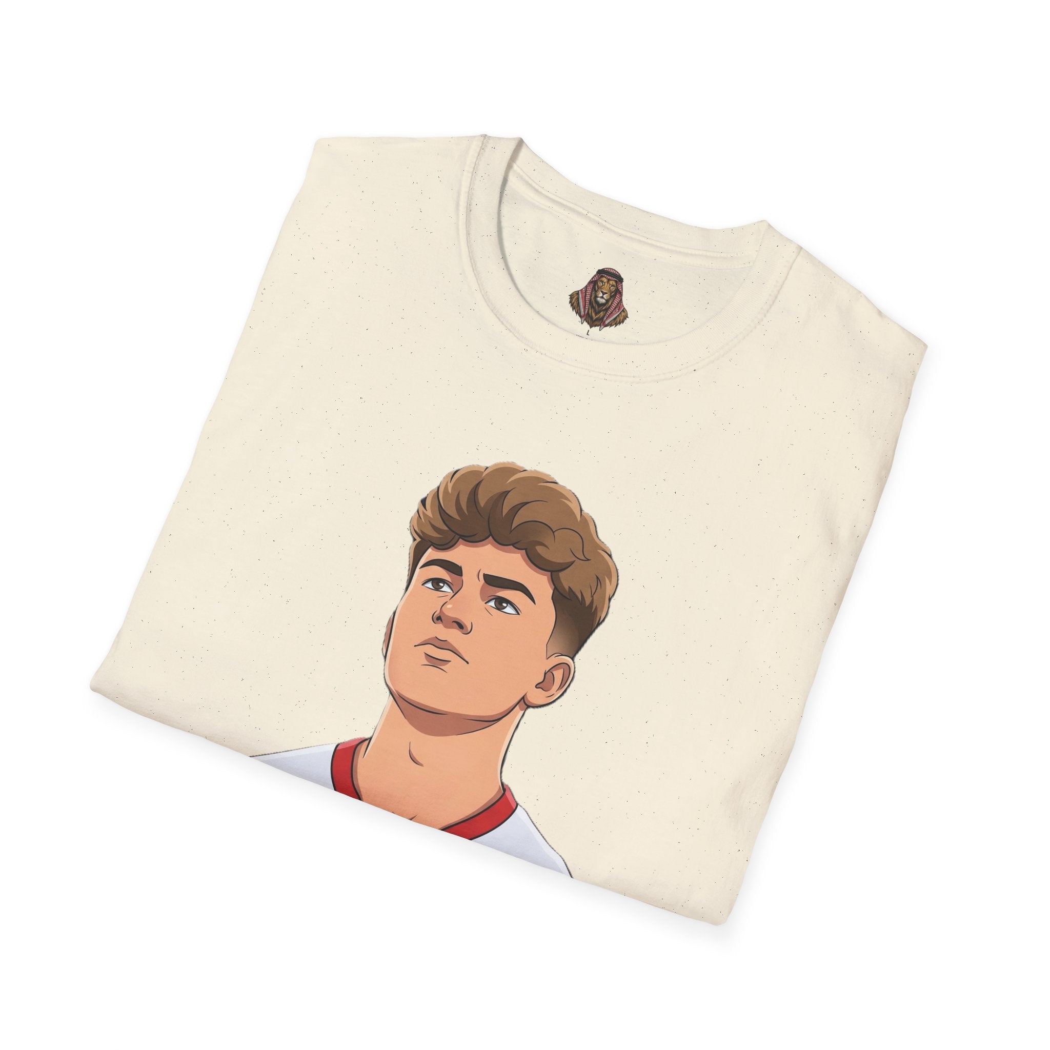 Soccer Player Jersey Graphic T-Shirt — Number 9 Illustration