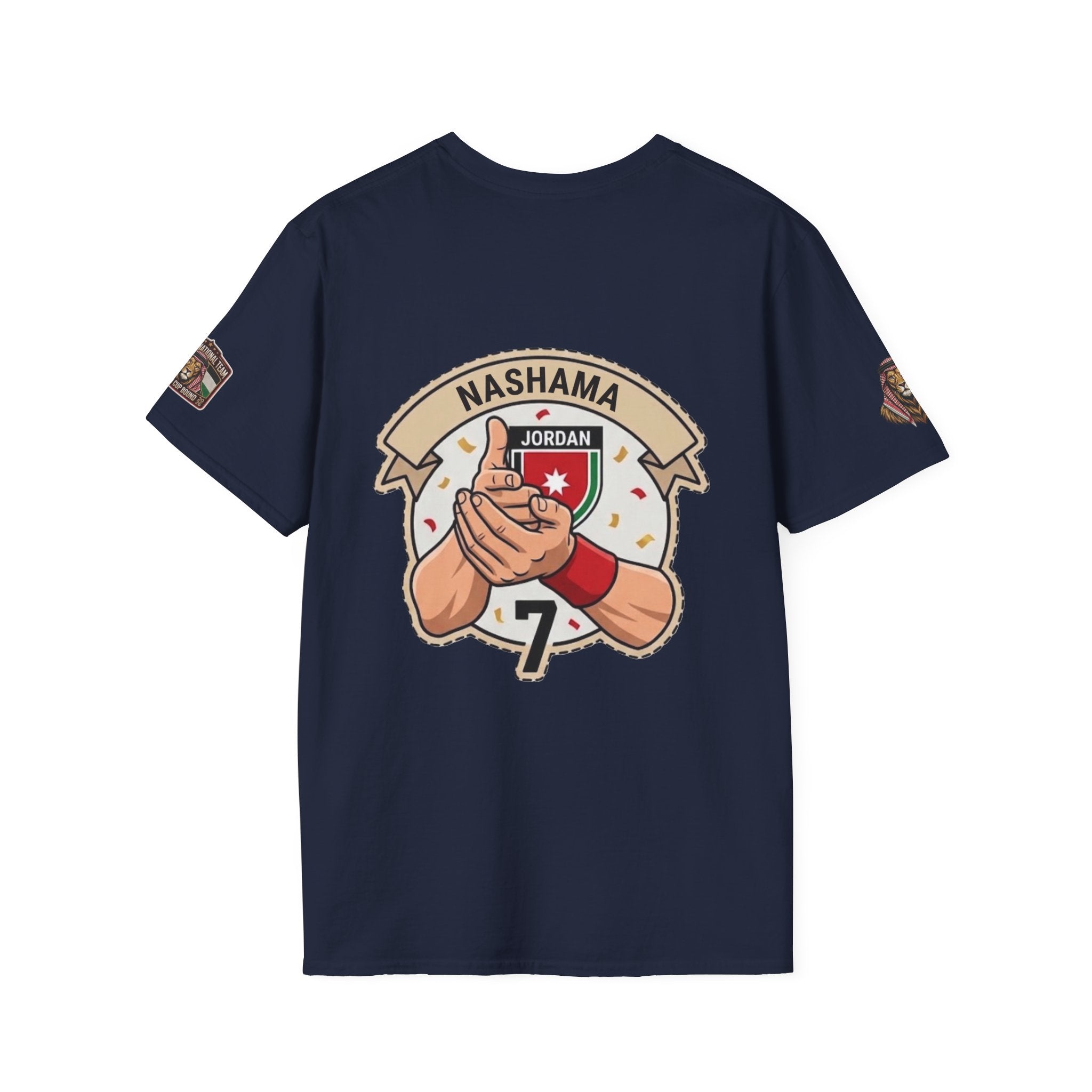 Jordan Nashama Soccer T-Shirt — Player Illustration & Crest