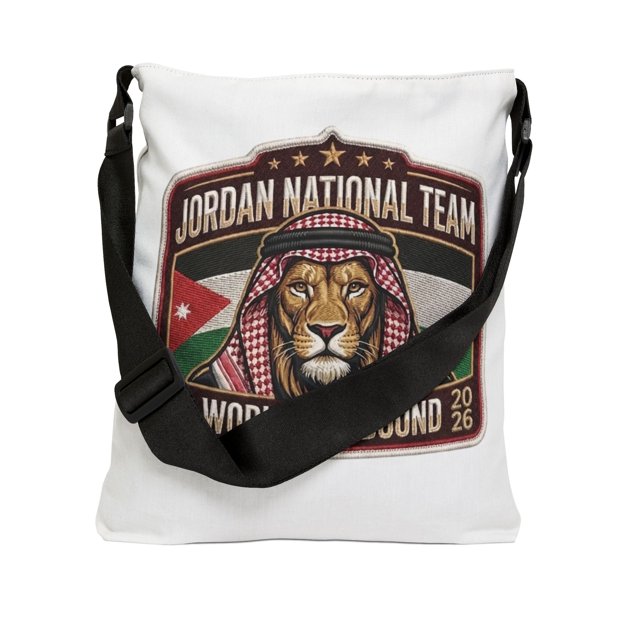 Jordan National Team Lion Tote Bag — World Cup Bound Adjustable Shoulder Tote