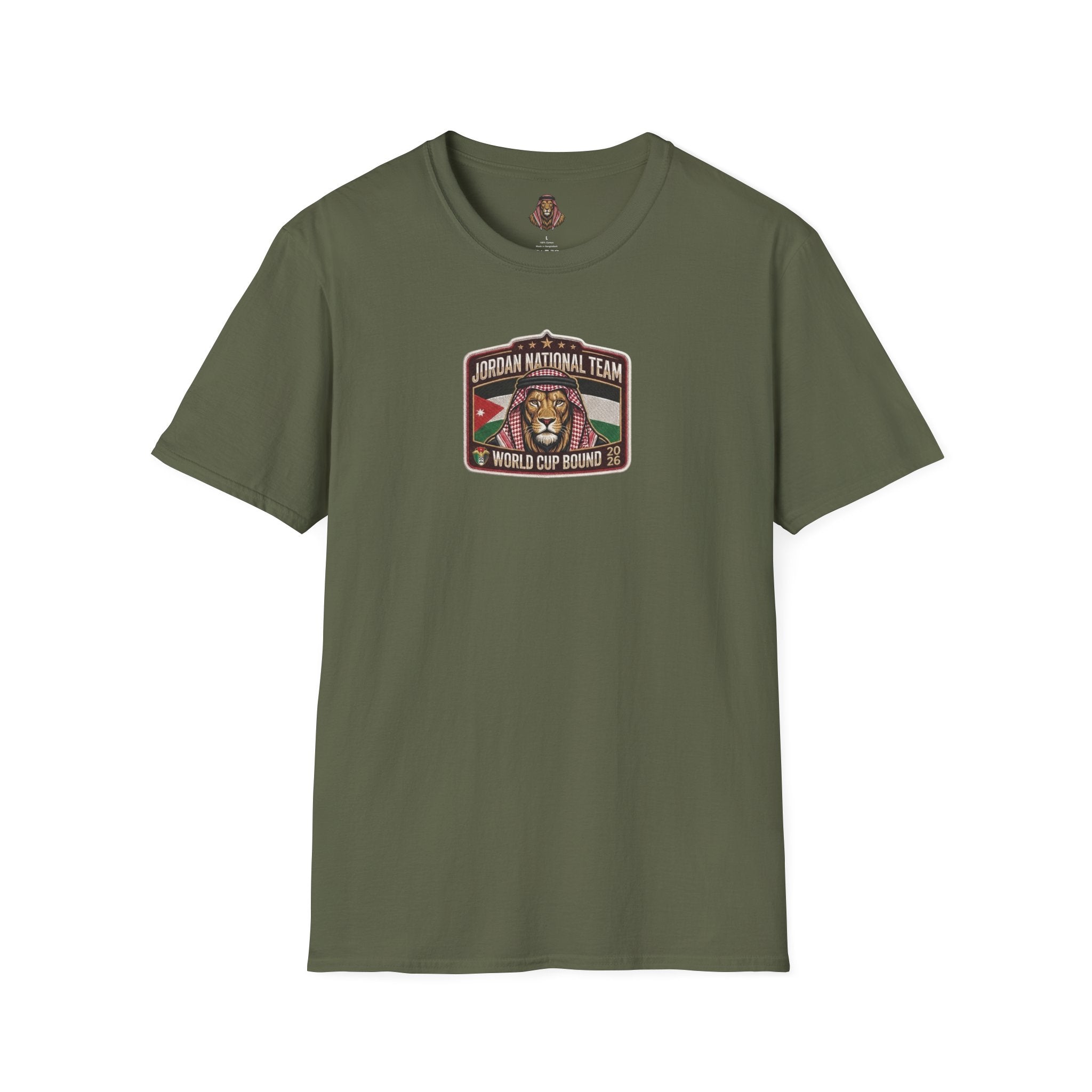 Jordan National Team Soccer T-Shirt — Vintage Jordan Flag Football Tee