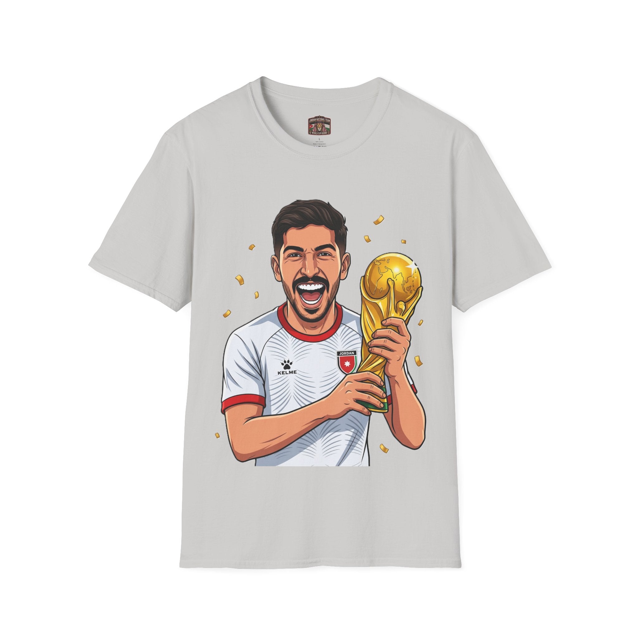 Soccer Champion Trophy T-Shirt — Celebratory Football Fan Tee