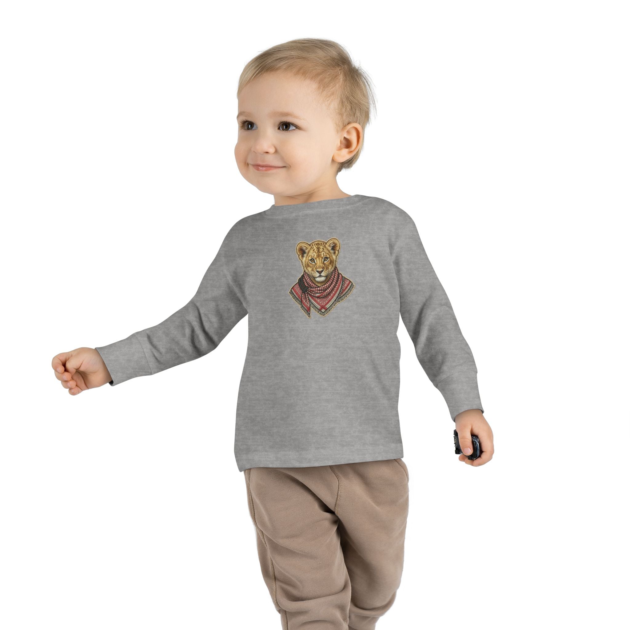 Lion Cub Bandana Toddler Long Sleeve Tee