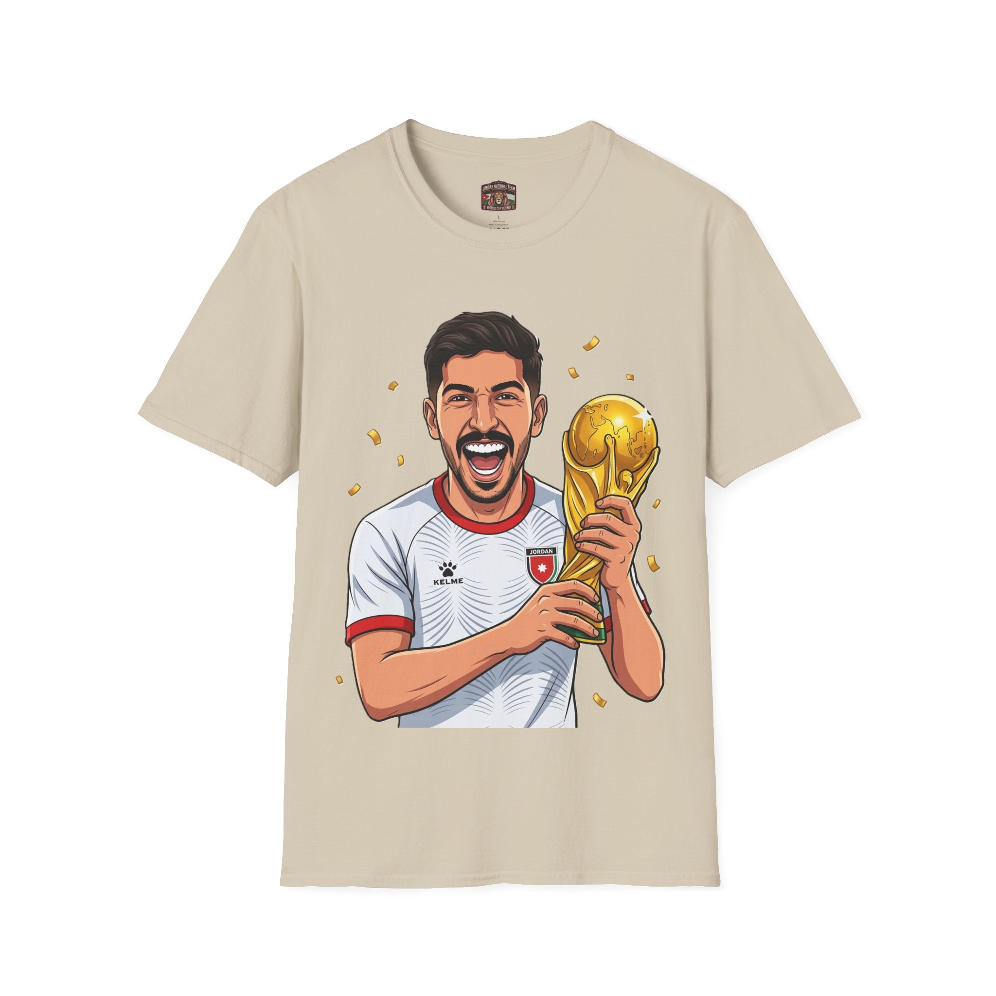 Soccer Champion Trophy T-Shirt — Celebratory Football Fan Tee