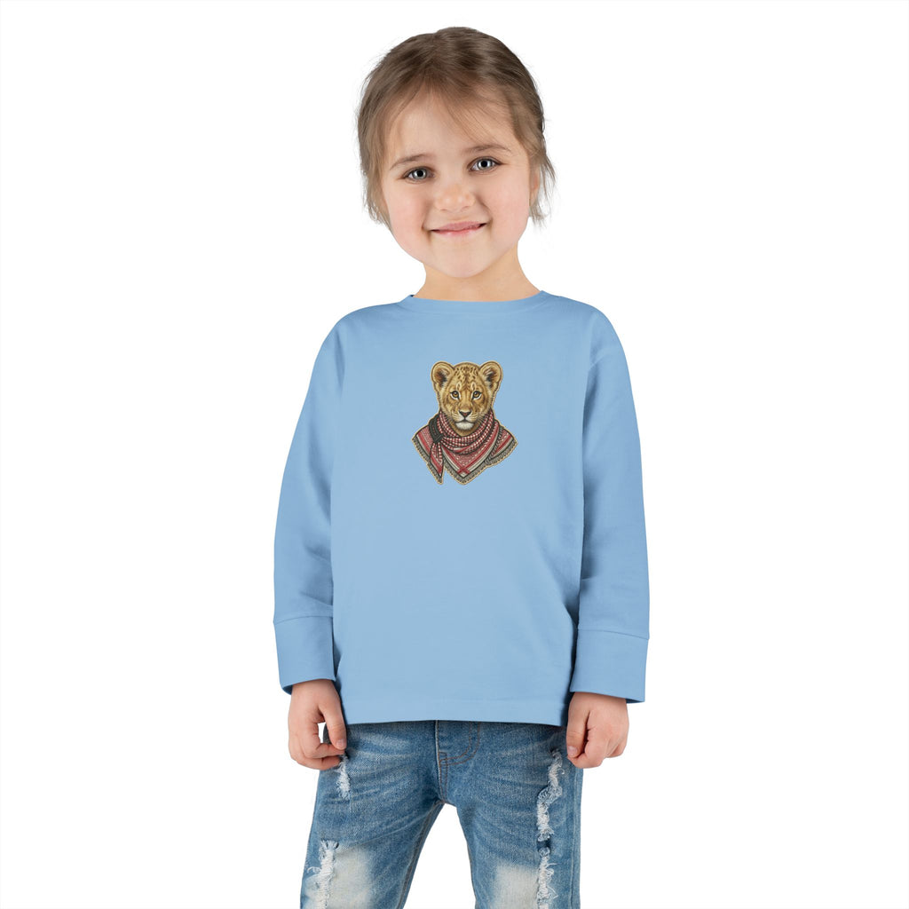 Lion Cub Bandana Toddler Long Sleeve Tee