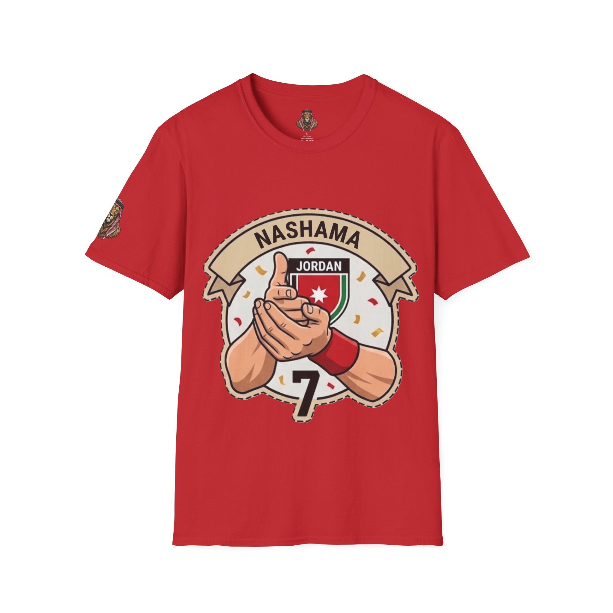 Jordan #7 Nashama Soccer T-Shirt — Jordanian Football Player Fan Tee