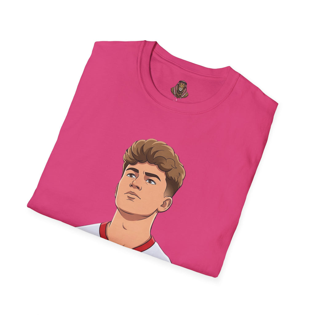 Soccer Player Jersey Graphic T-Shirt — Number 9 Illustration