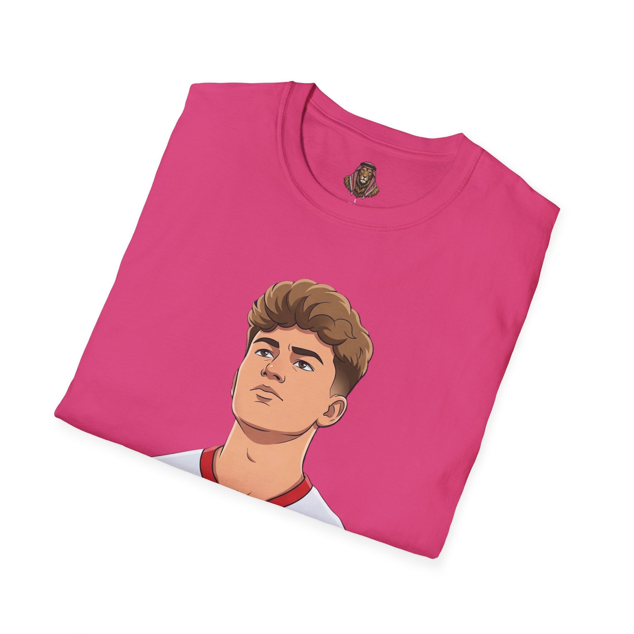 Soccer Player Jersey Graphic T-Shirt — Number 9 Illustration